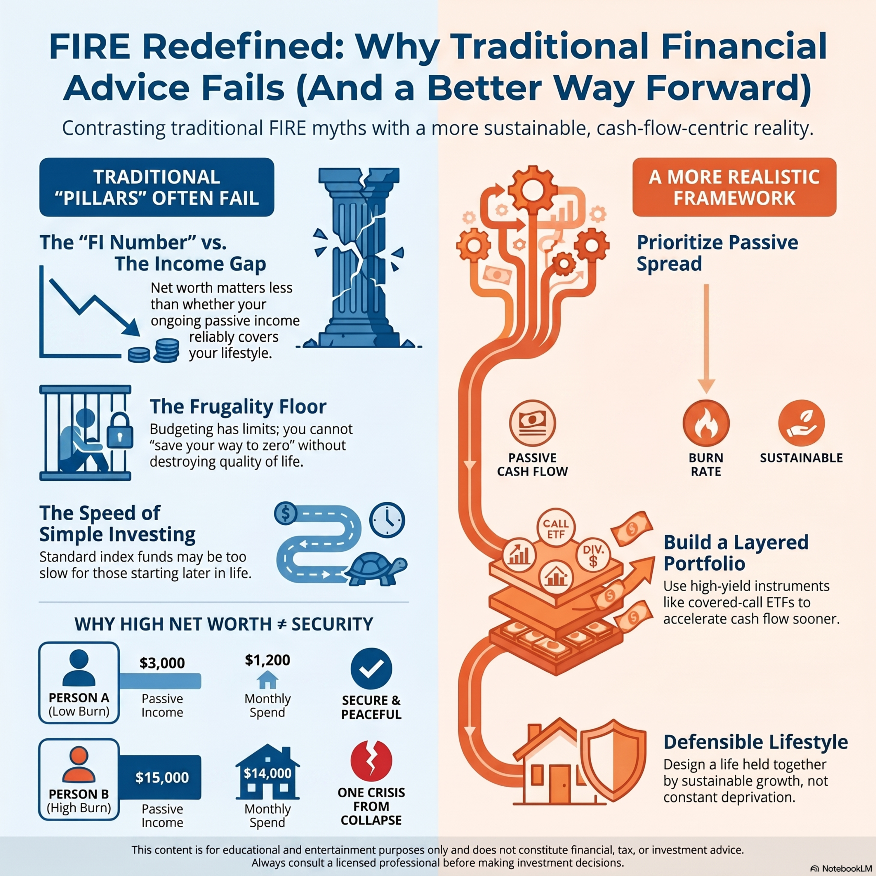 Cashflow + Lifestyle Design Vs. FIRE Race To Zero: Why Traditional FIRE Advice Fails: 5 Critical Points That Don’t Work for Real Financial Independence  episode artwork