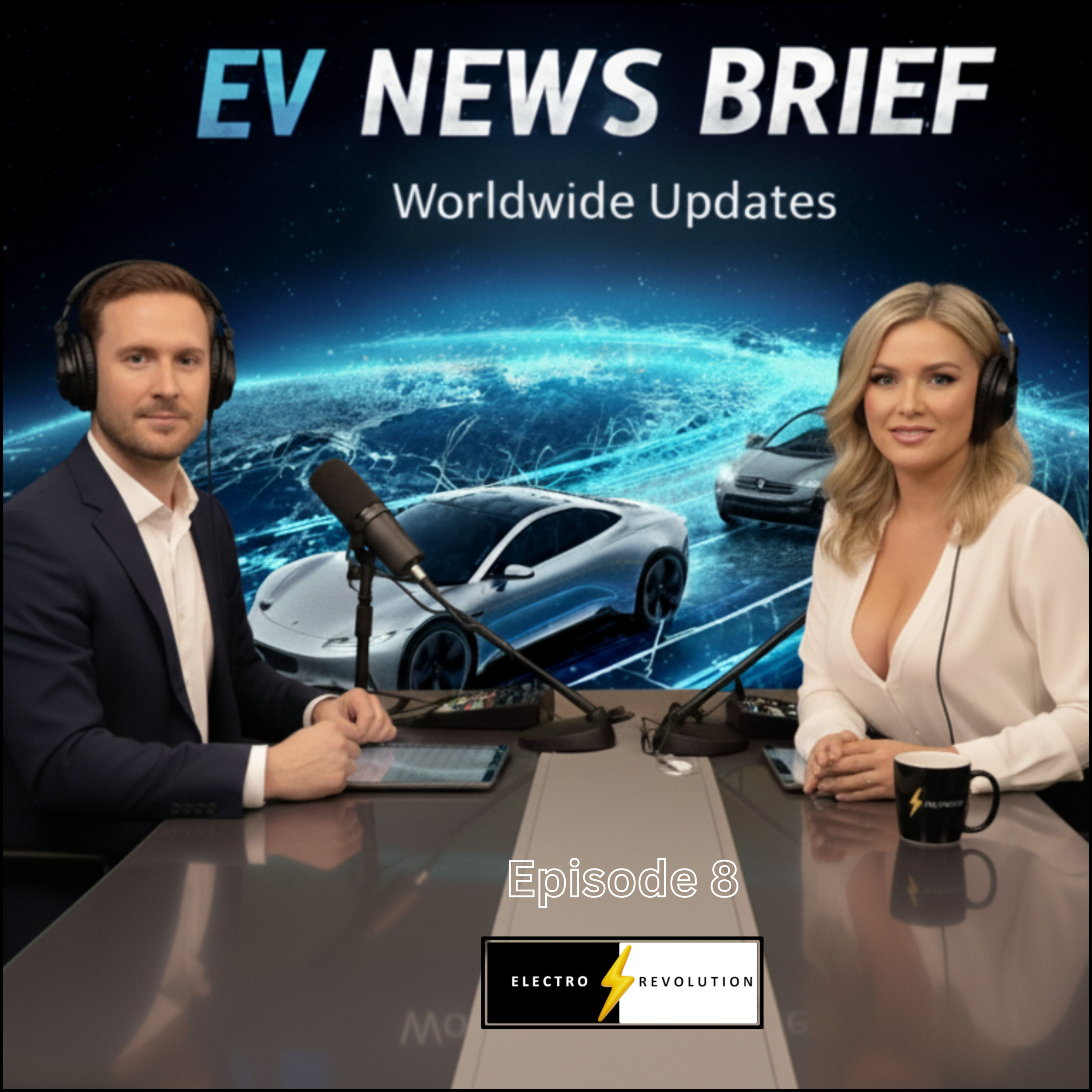 EV News Brief Podcast — S1Ep8 — EU 2035 Rule Shock, Ford EV Pivot, BYD Slowdown, Rivian AI episode artwork