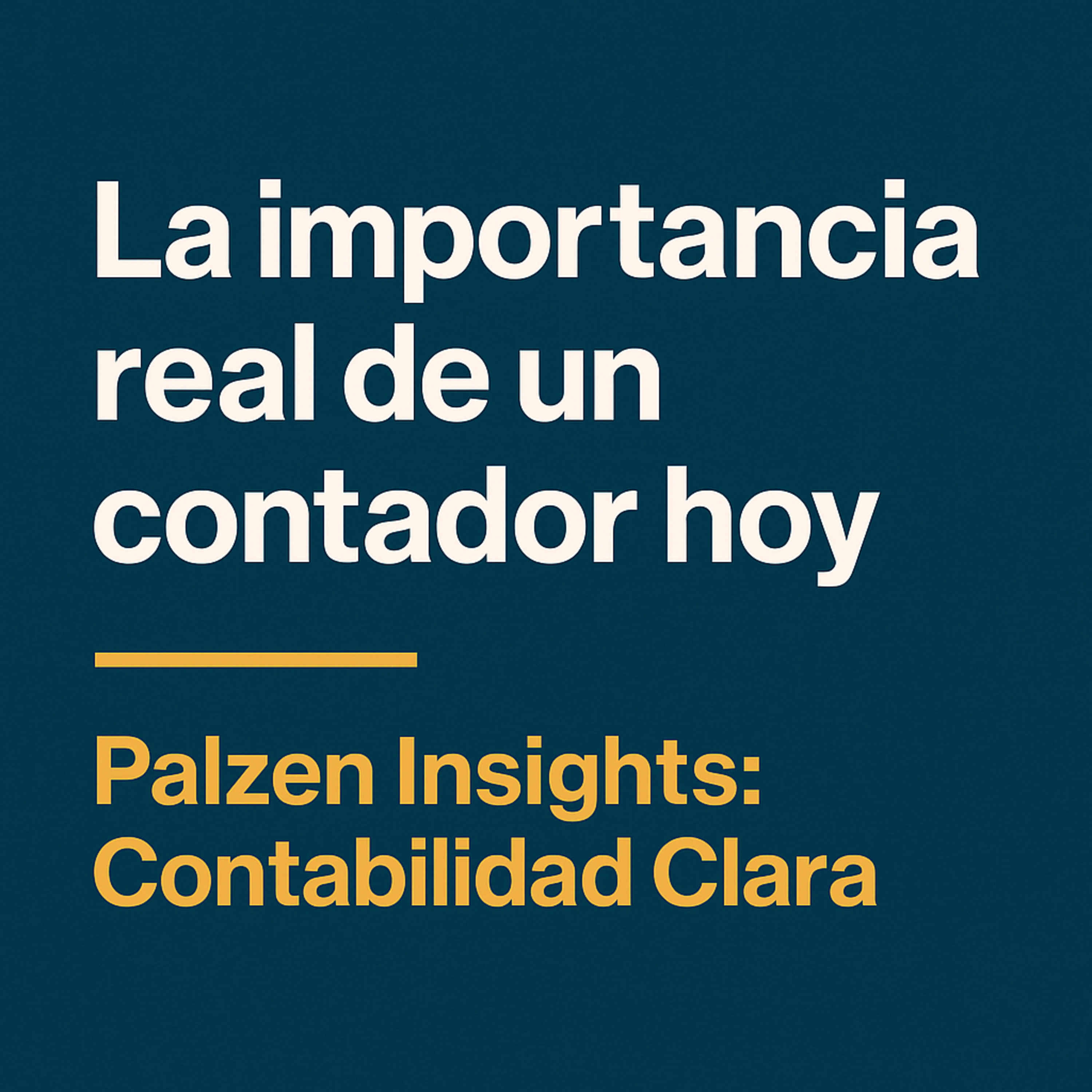 La importancia real de un contador hoy episode artwork