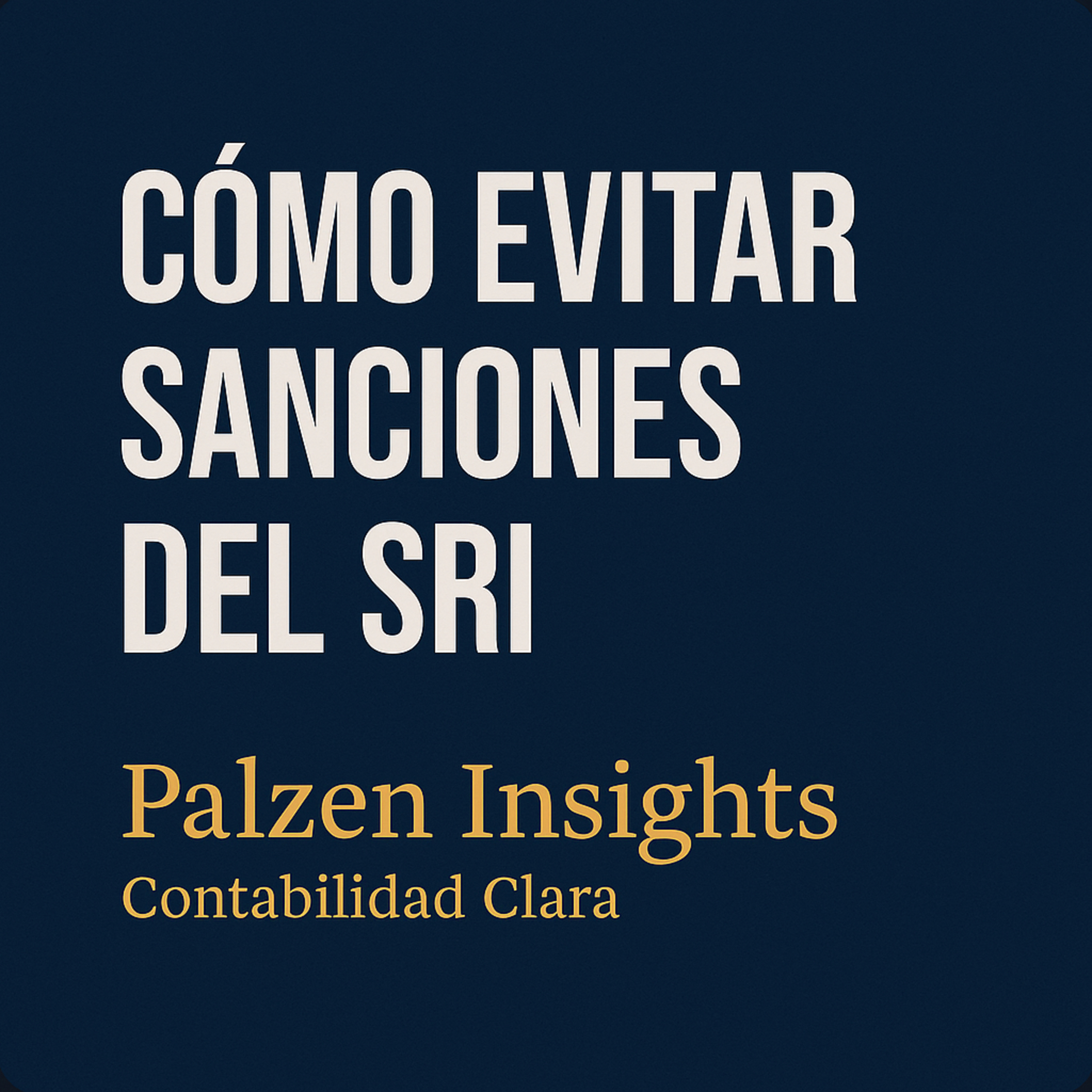 Cómo evitar sanciones del SRI episode artwork