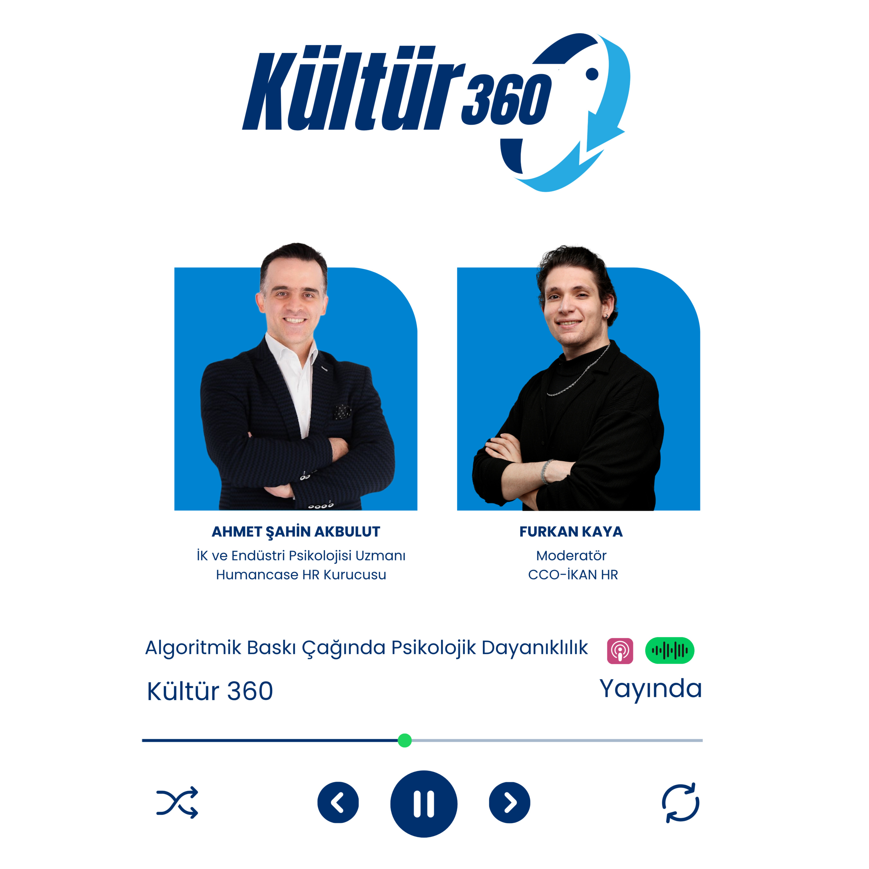 Kültür 360 #3 | Algoritmik Baskı Çağında Psikolojik Dayanıklılık | Ahmet Şahin Akbulut episode artwork