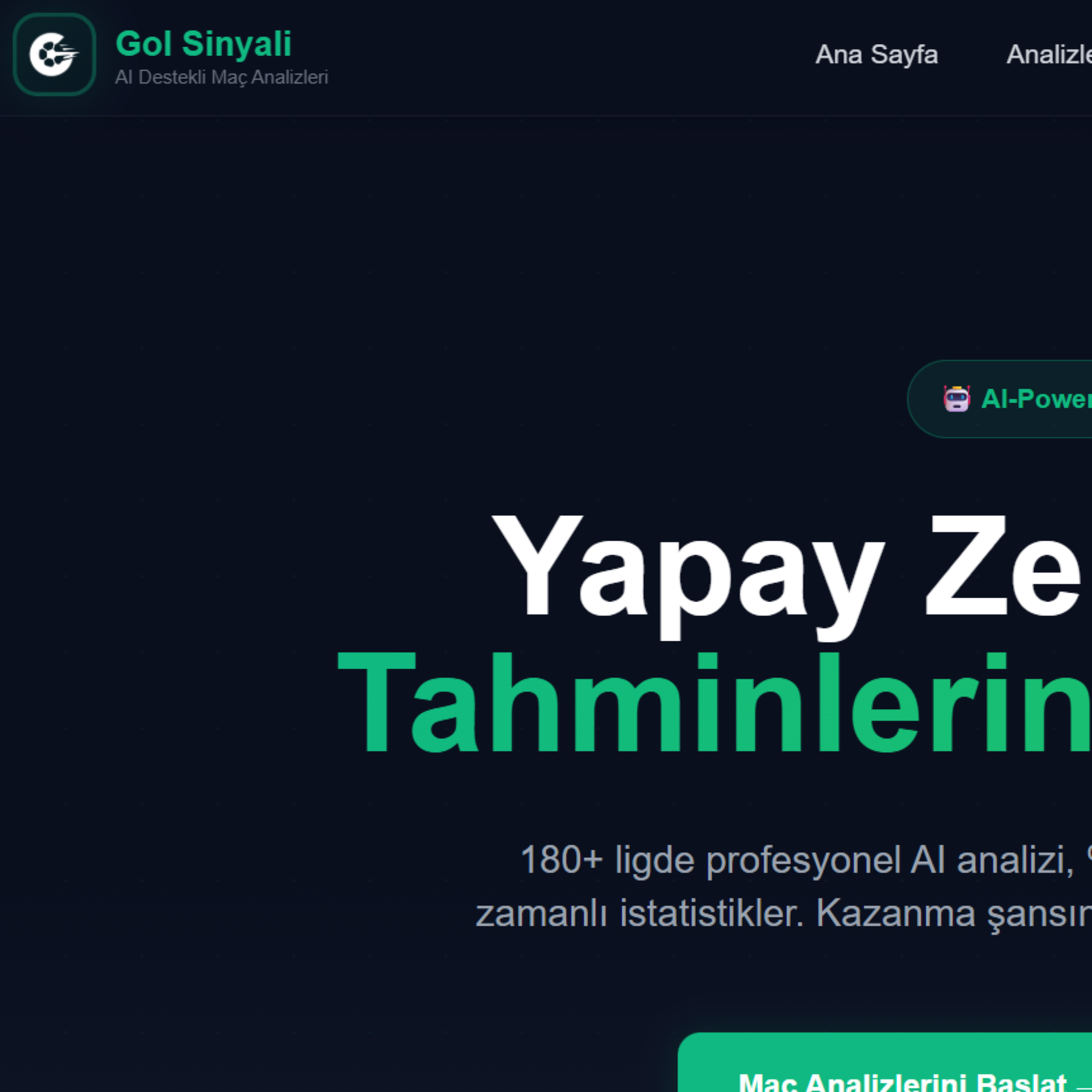 Yapay Zeka Maç Tahminleri - Gol Sinyali episode artwork