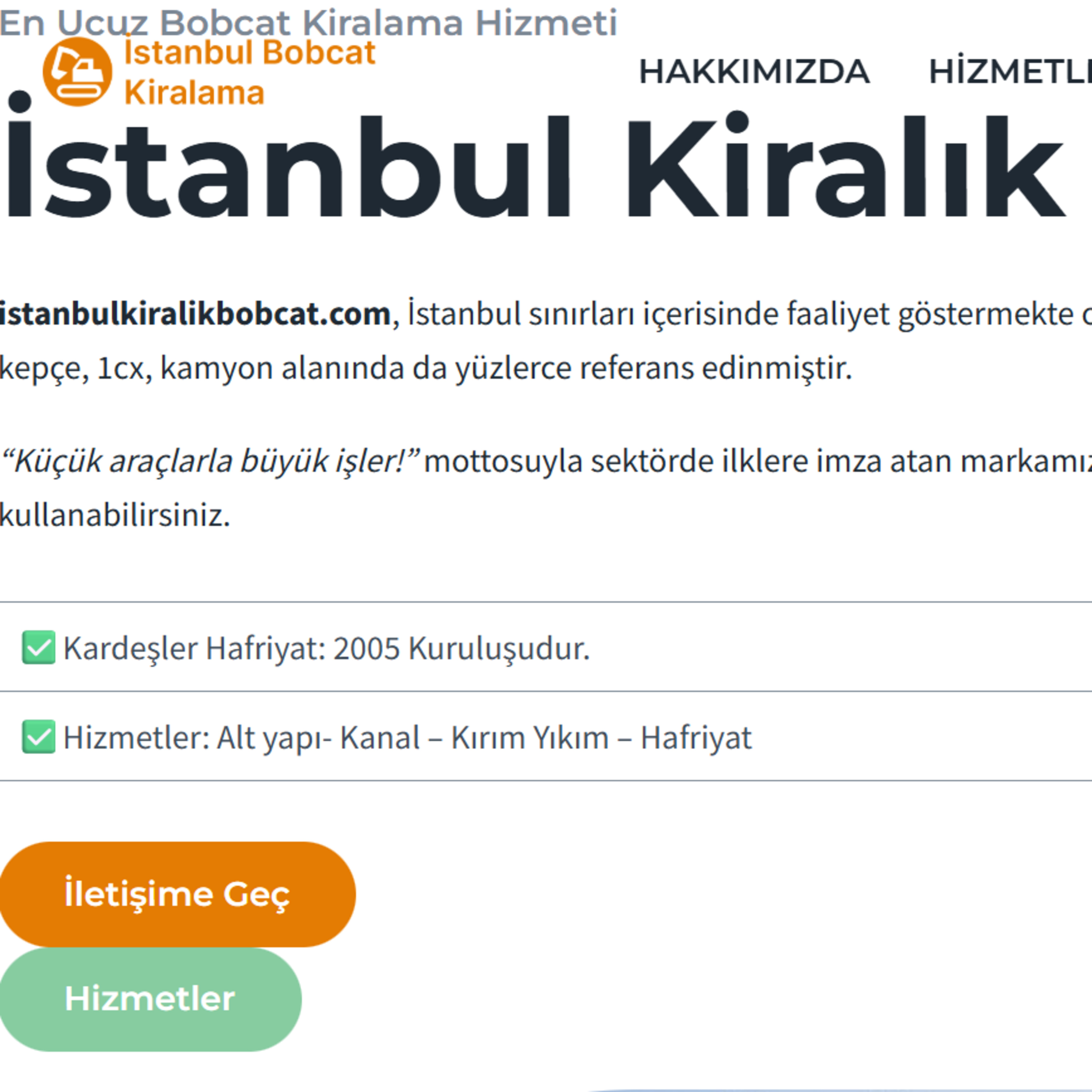 Kiralık Küçük Kepçe - İstanbul Kiralık Bobcat episode artwork