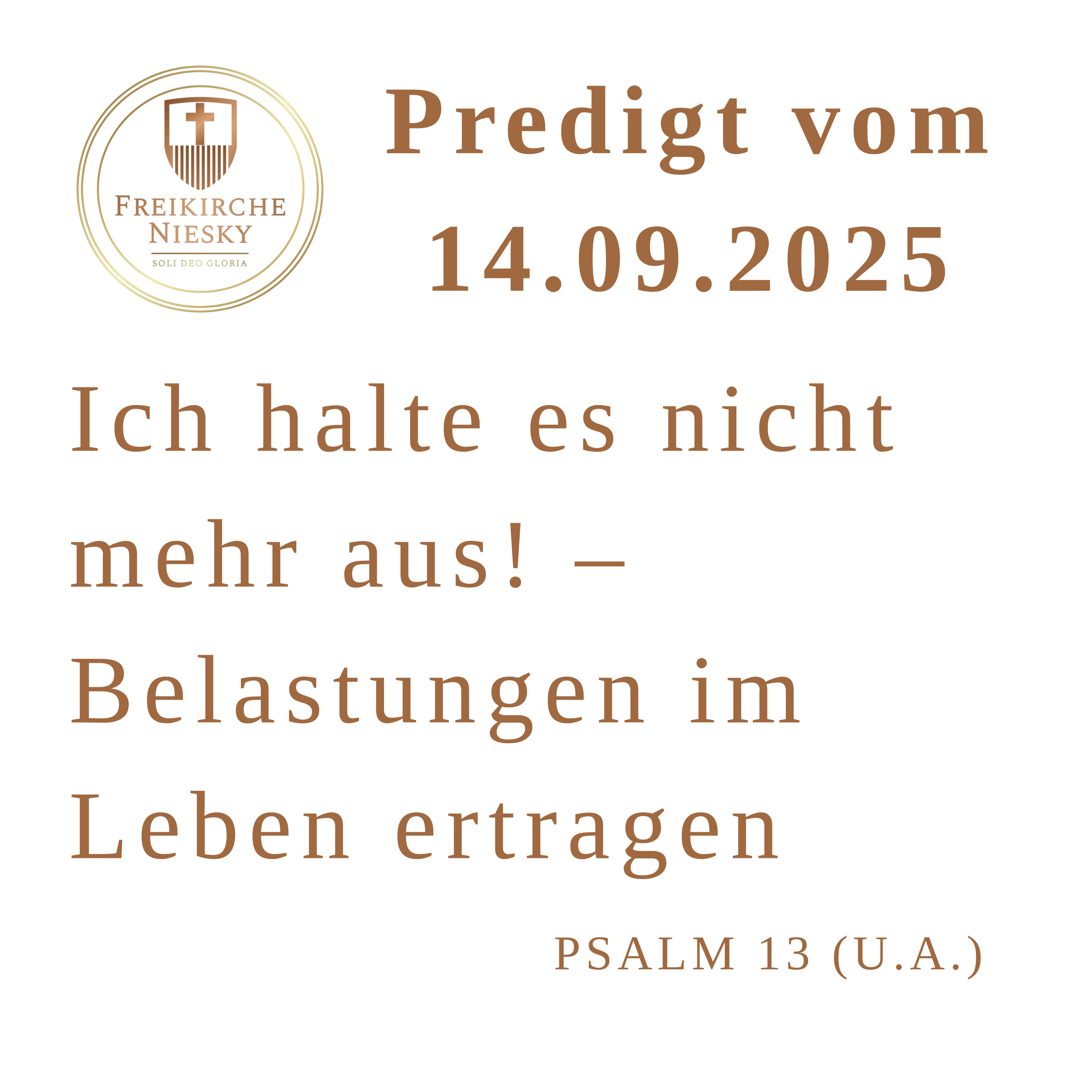 Freikirche Niesky - Predigt - Podcast