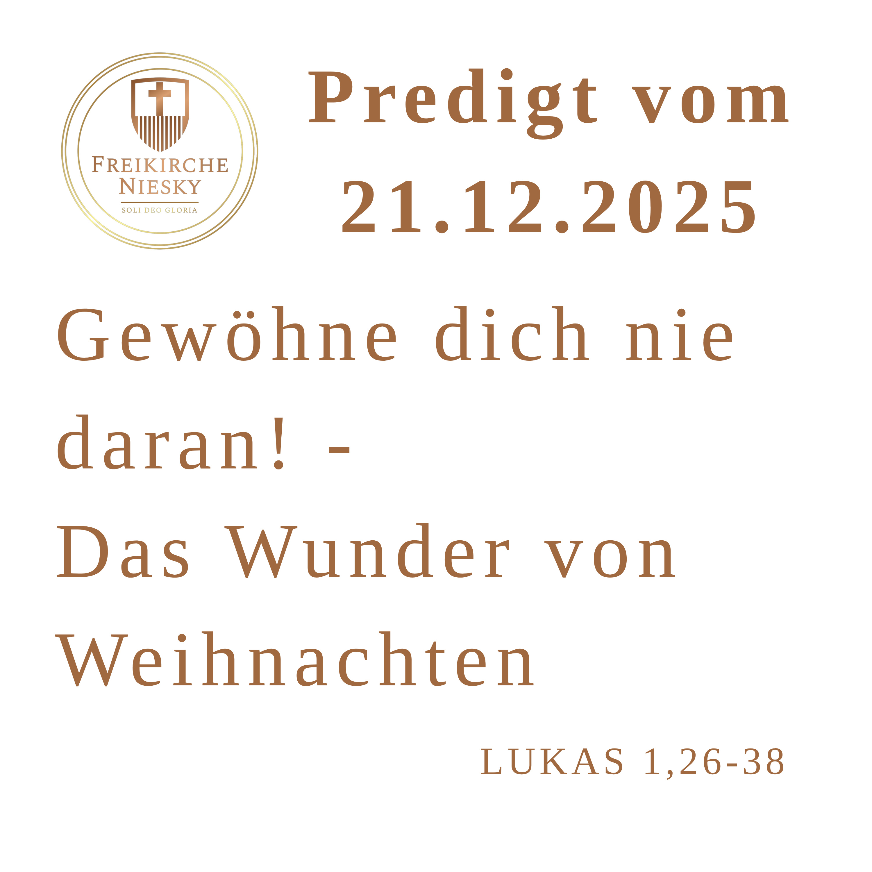 Freikirche Niesky - Predigt - Podcast