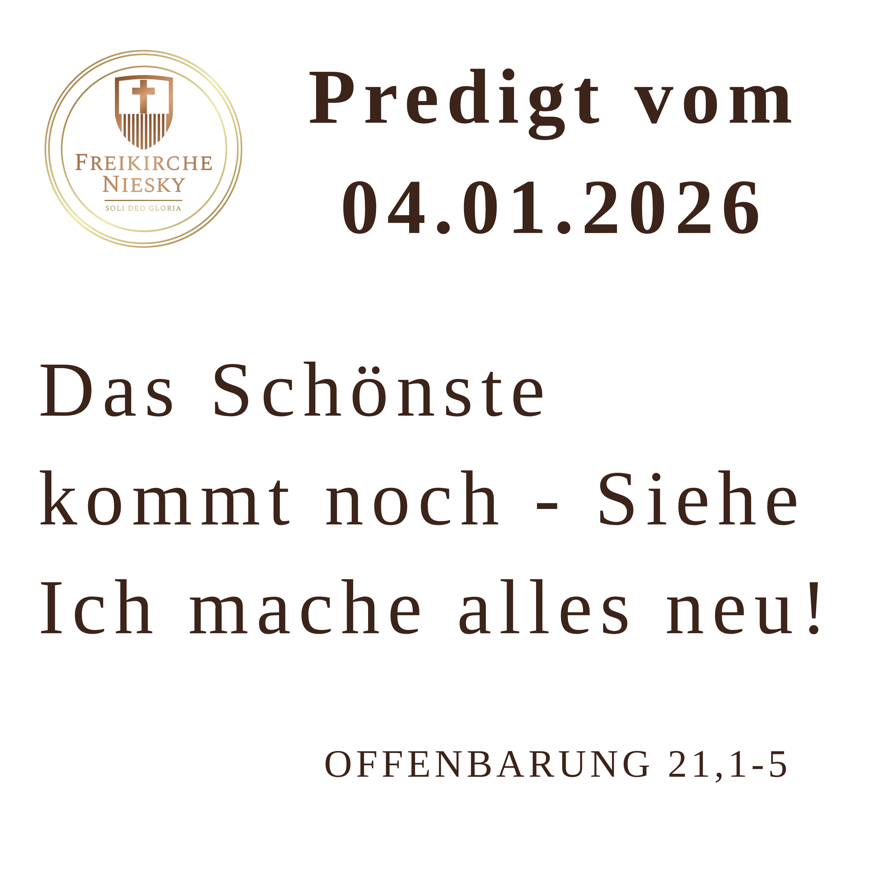 Freikirche Niesky - Predigt - Podcast