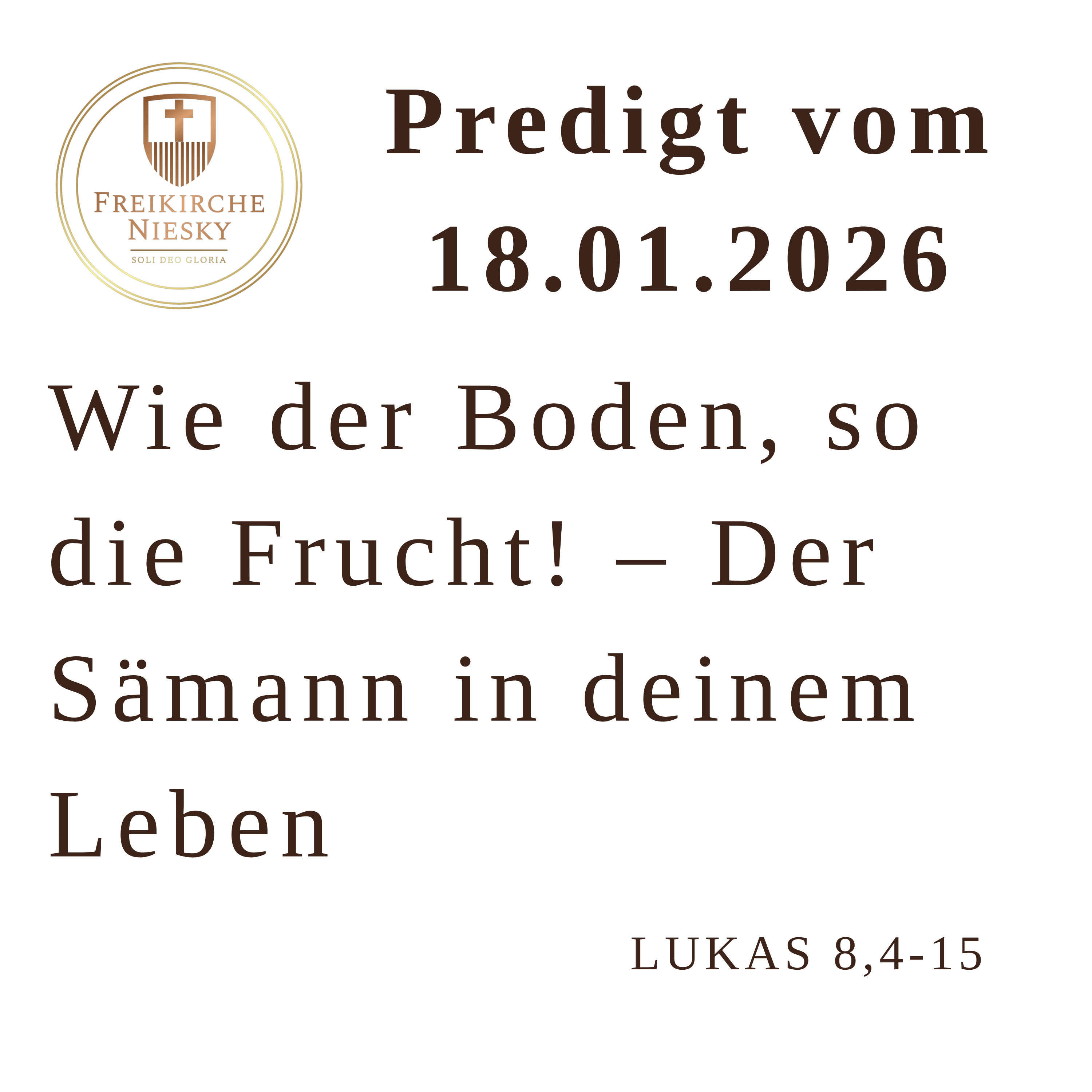 Freikirche Niesky - Predigt - Podcast