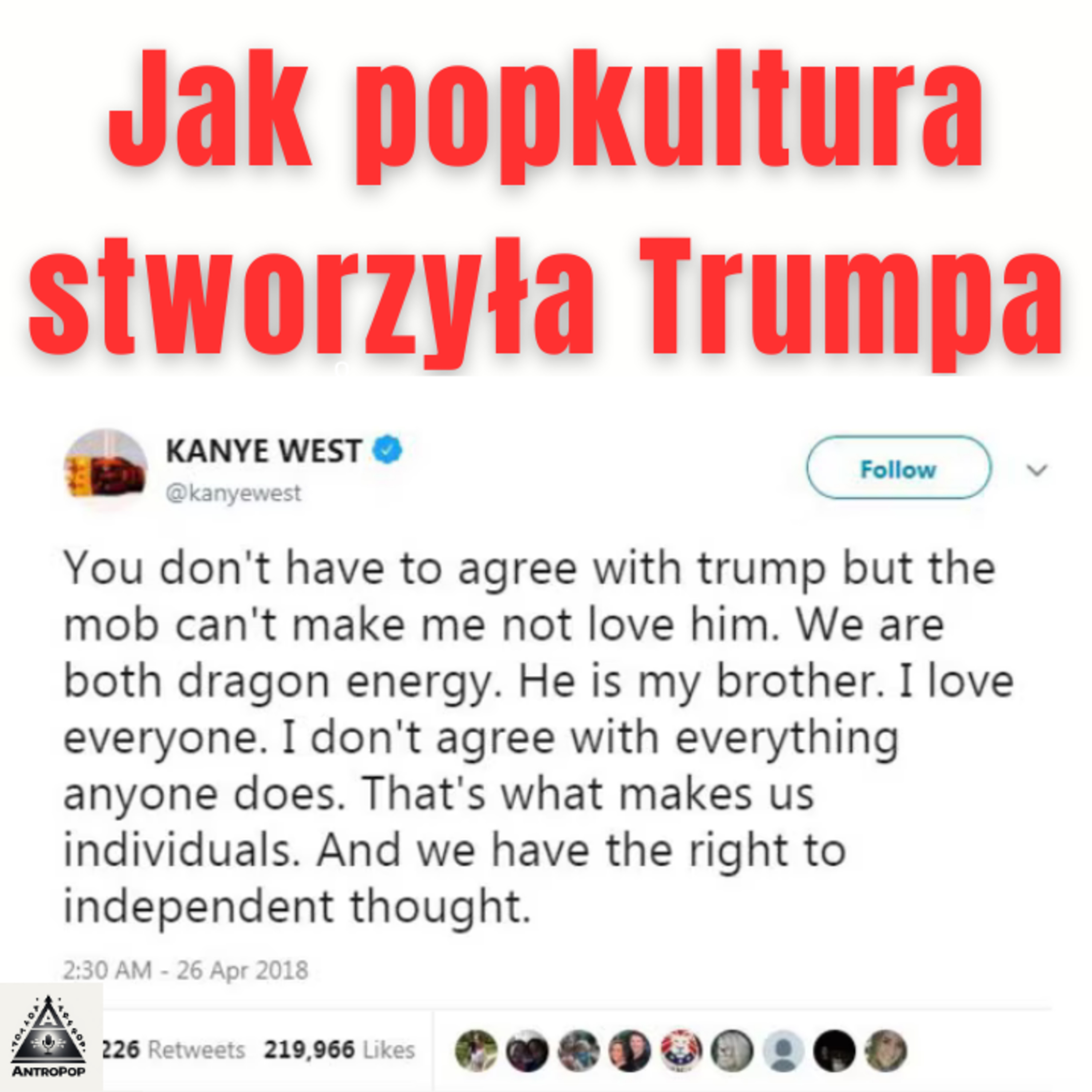 Antropop - Jak popkultura stworzyła Donalda Trumpa - 24 stycznia 2026  episode artwork