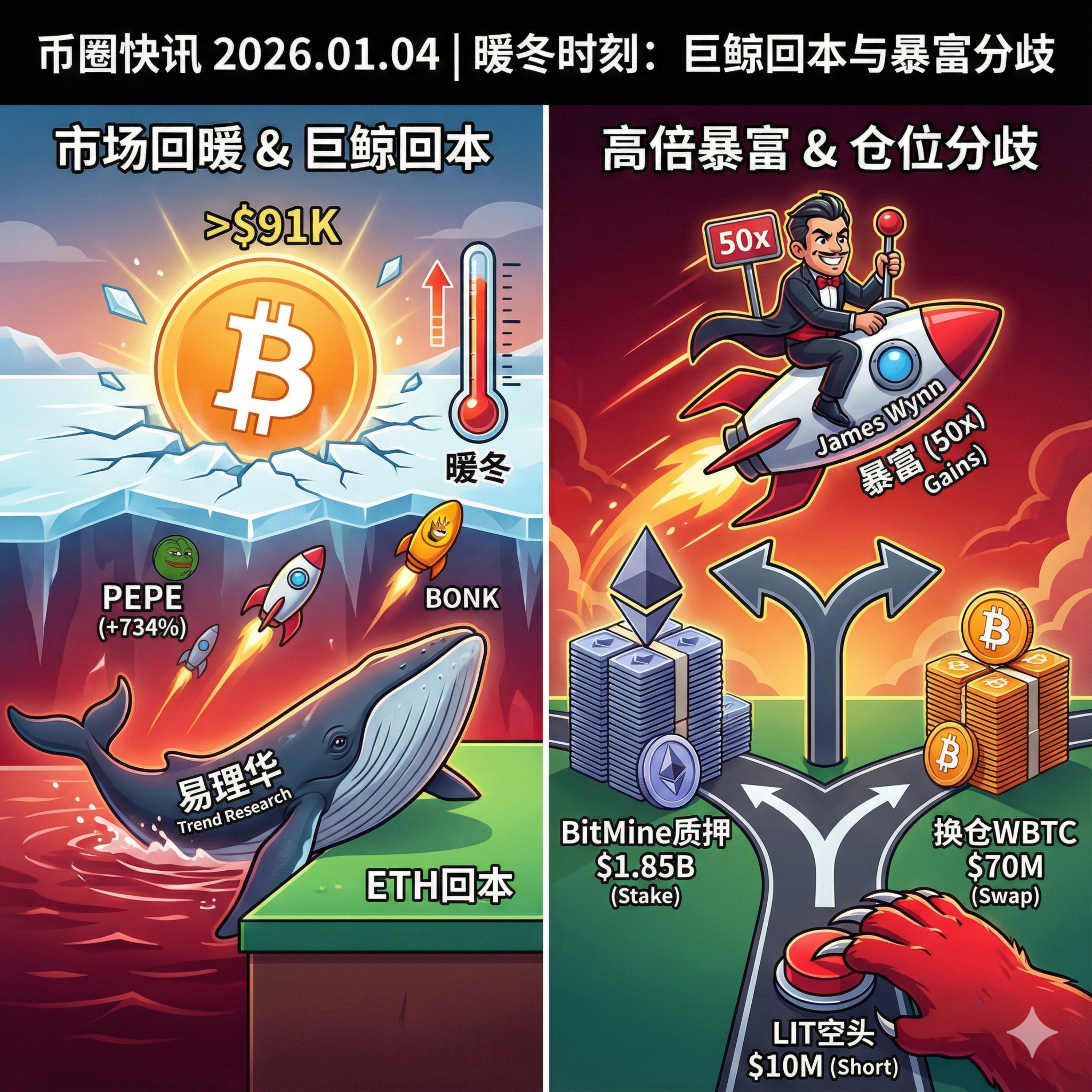 “破产哥”做多 PEPE 狂赚 50 倍，Vitalik 宣称破解区块链“不可能三角” episode artwork