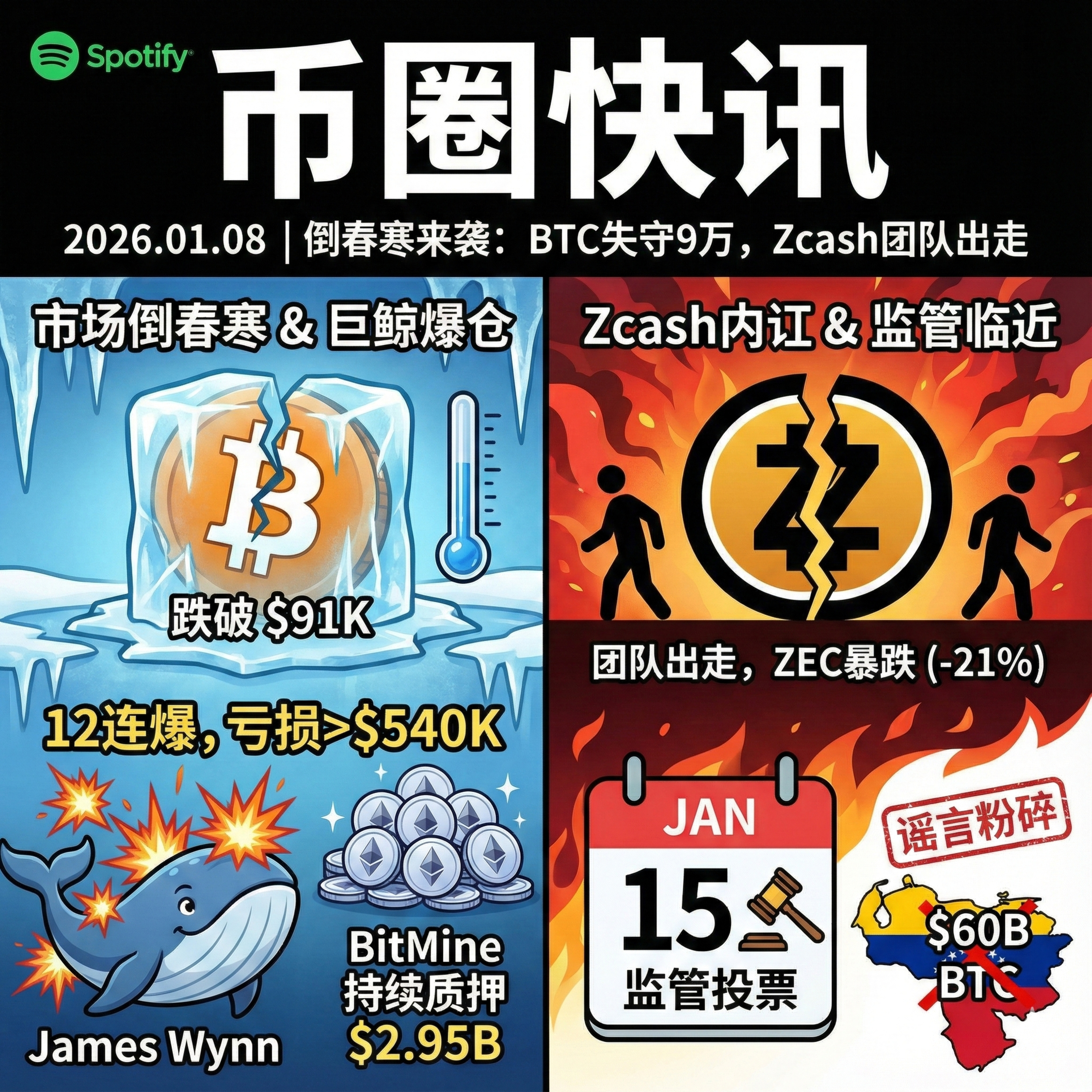 比特币失守 9 万关口，“破产哥”James Wynn 遭 12 连爆，WLFI 与 BitMine 逆势豪赌以太坊