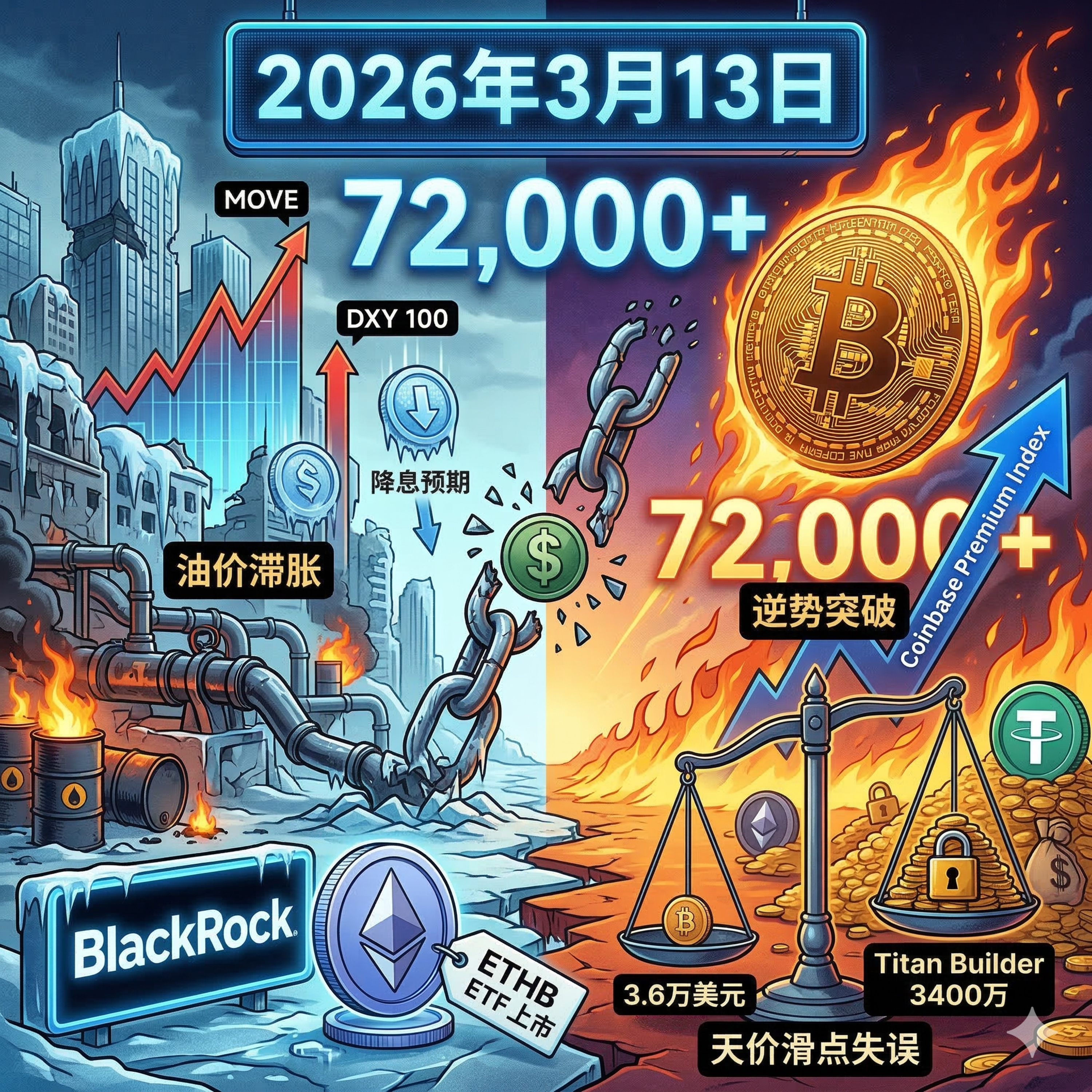 原油反转战局引爆滞胀恐慌！BTC逆势突破7.2万，用户失误遭99%滑点送出3400万，SEC拟放行代币化证券交易 episode artwork