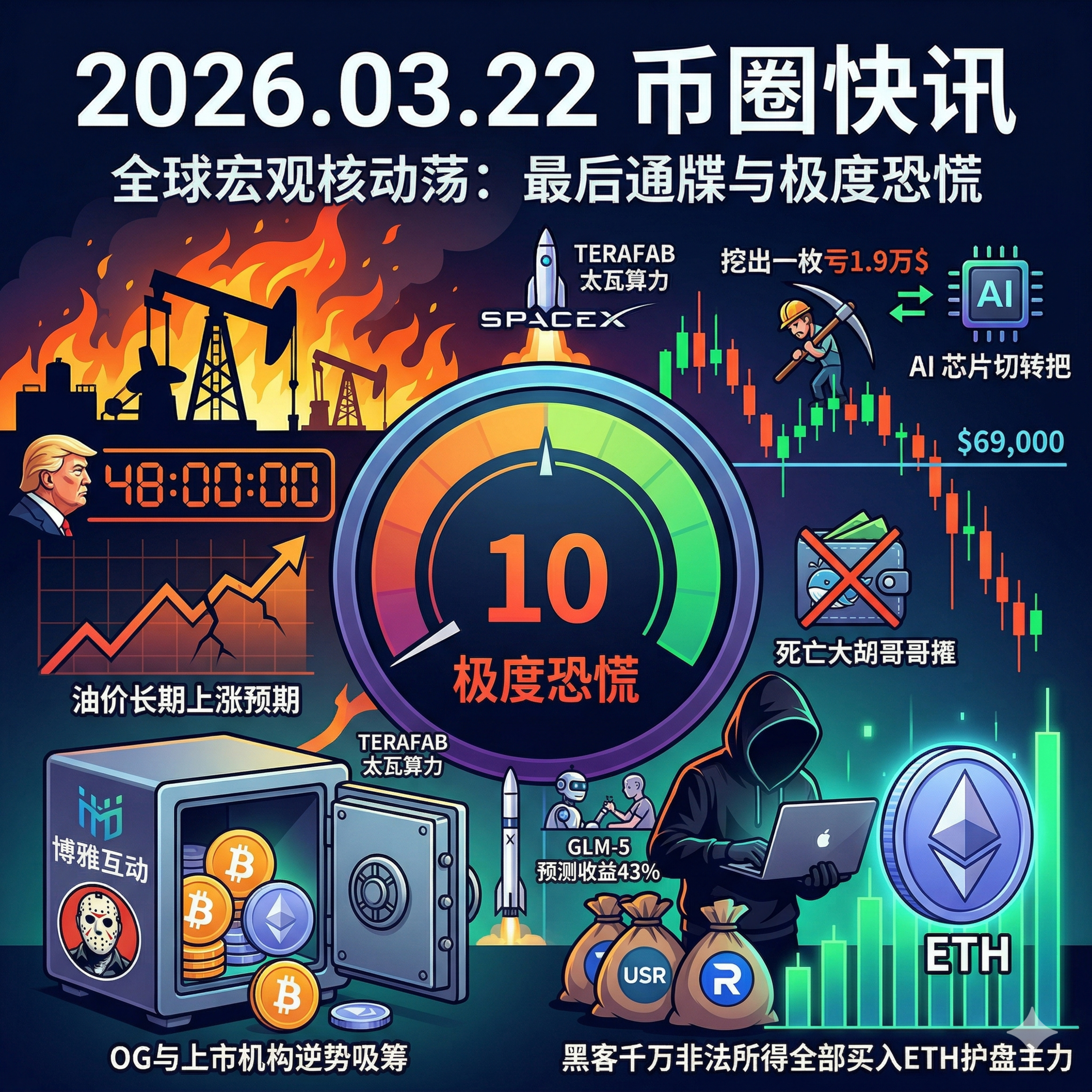 特朗普下48小时通牒，恐慌指数跌至冰点10！BTC矿工深陷“生死局”，微策略浮亏超50亿，“麻吉大哥”清算归零，Resolv黑客竟成ETH最大买盘 episode artwork