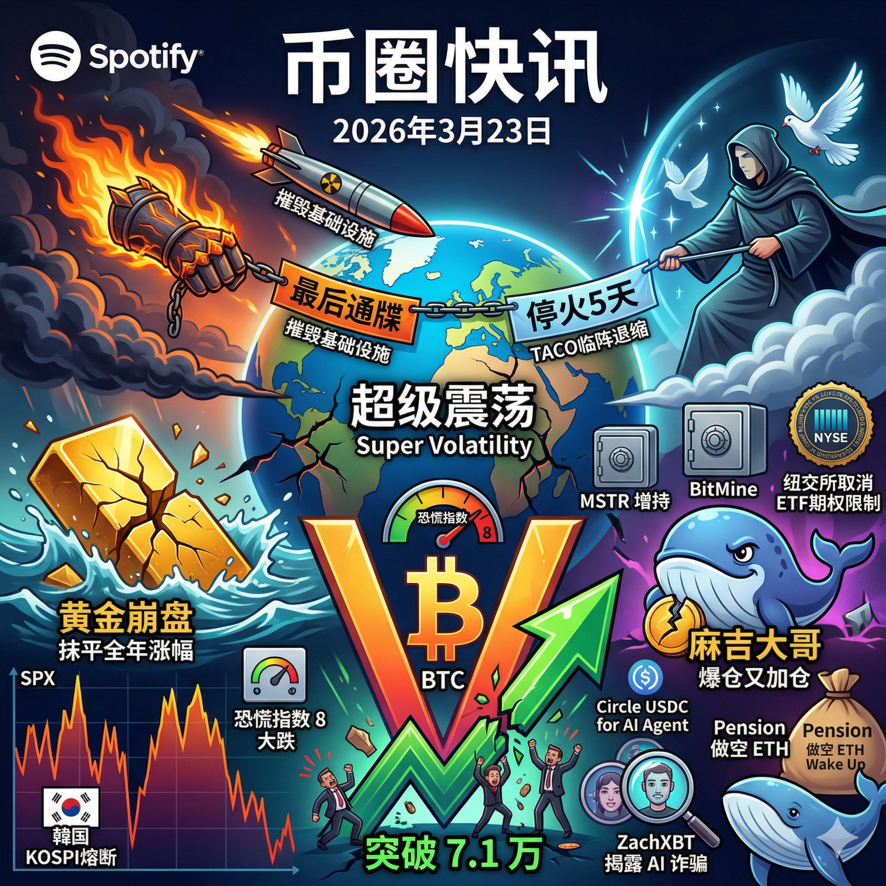 特朗普“极限拉扯”引爆全球大洗盘！黄金单日抹平全年涨幅，BTC探底深V反弹破7.1万，Strategy继续扫货，“麻吉大哥”爆仓至2万刀仍头铁加仓 episode artwork