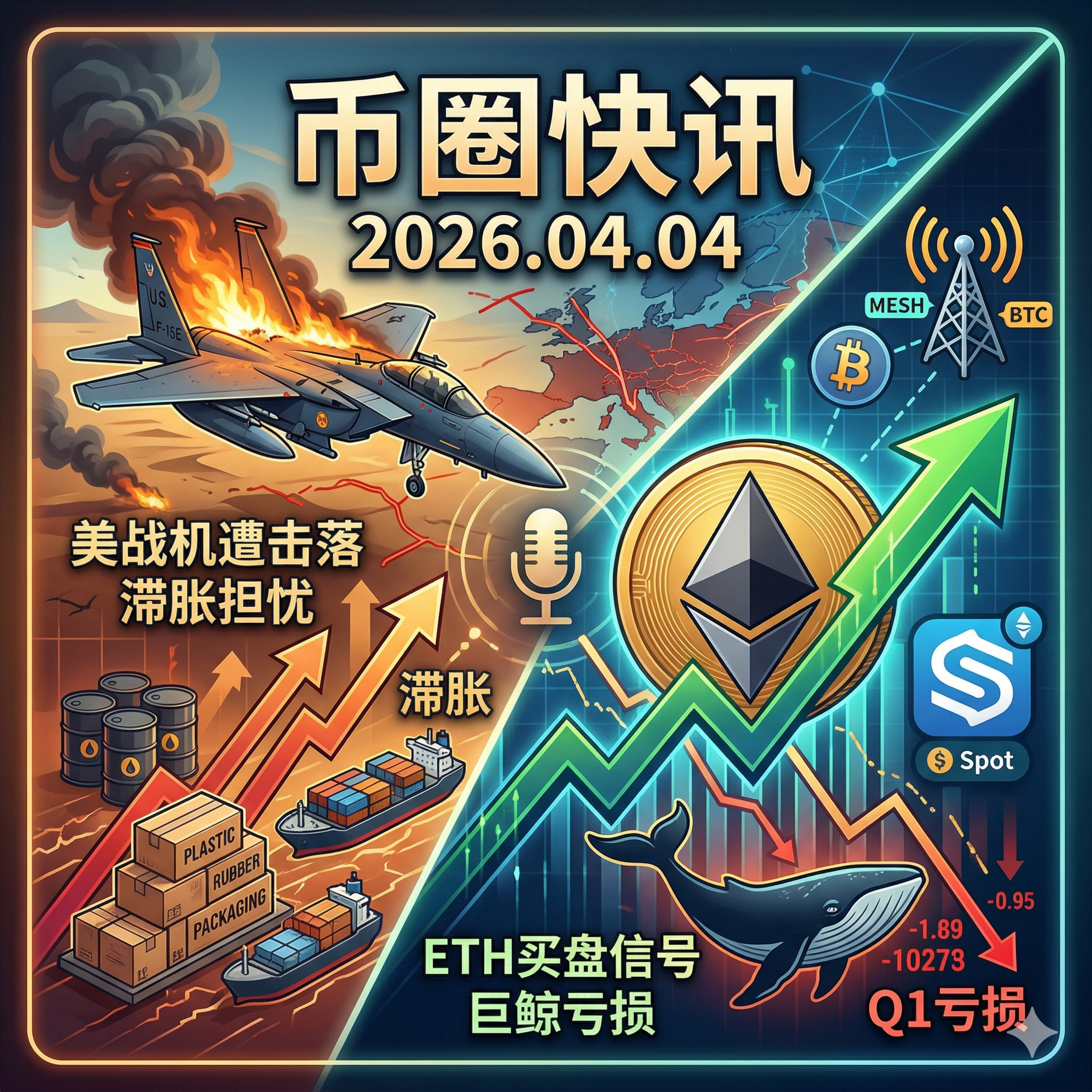 美战机遭击落停火破裂！强劲非农引爆加息担忧，BTC大户一季度血亏300亿，嘉信理财重磅入局现货交易，ZachXBT炮轰Circle合规失职 episode artwork
