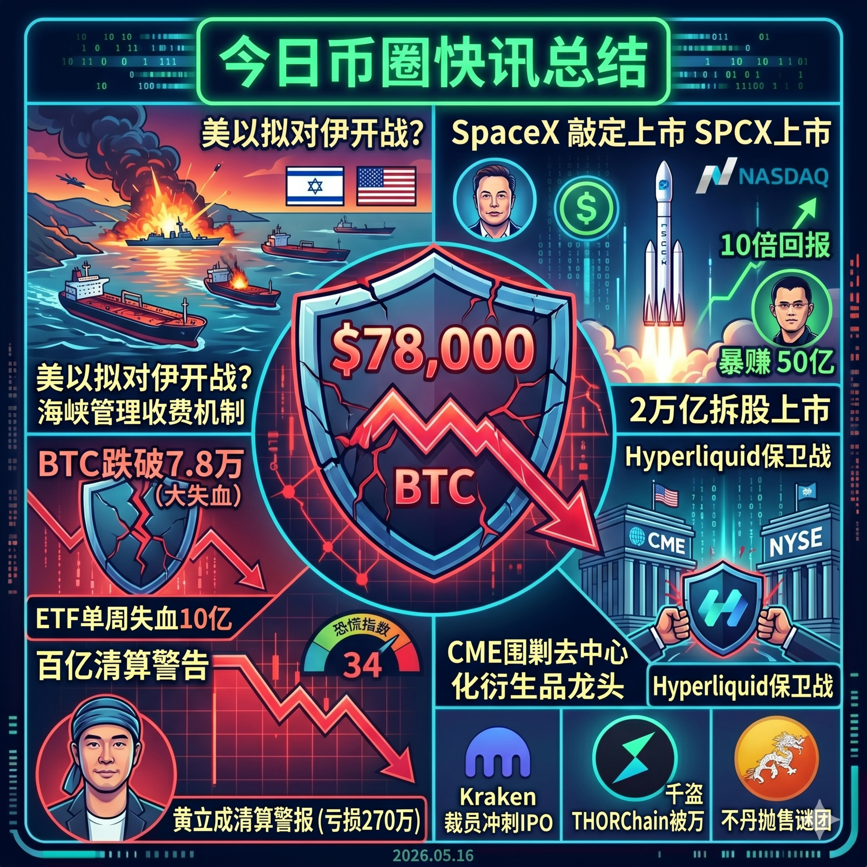 美以最快下周对伊开战！美债收益率飙升BTC跌破7.8万，CME推动监管Hyperliquid，CZ重注SpaceX狂赚50亿美元，罗永浩怒怼假Meme币，不丹百亿抛售疑云 episode artwork