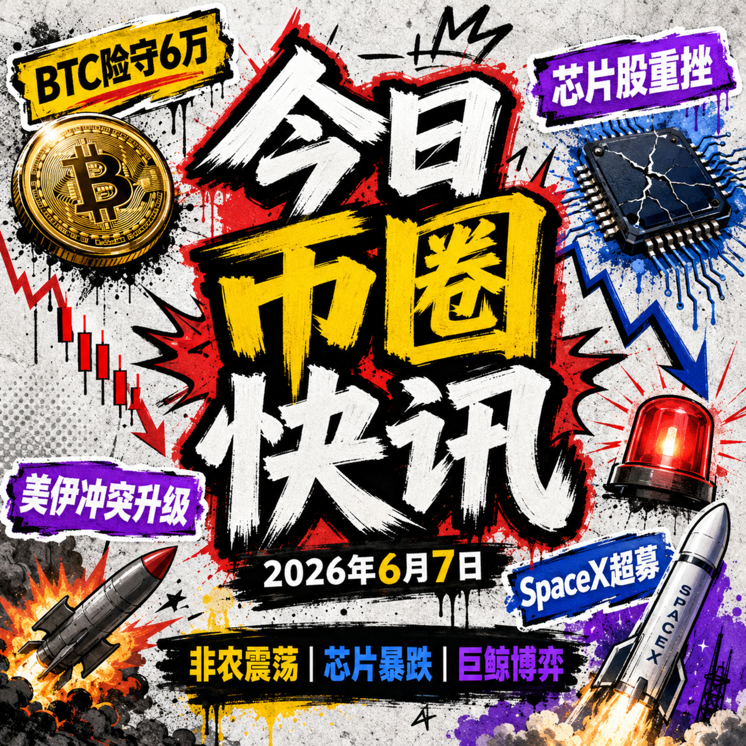 非农大超预期血洗芯片股！BTC创疫情以来最深超卖，DWF警告微策略百亿浮亏爆雷风险，SpaceX 1.8万亿IPO遭千亿疯抢，Anthropic狂借350亿死磕AI算力，以太坊巨鲸疯狂抄底自救 episode artwork