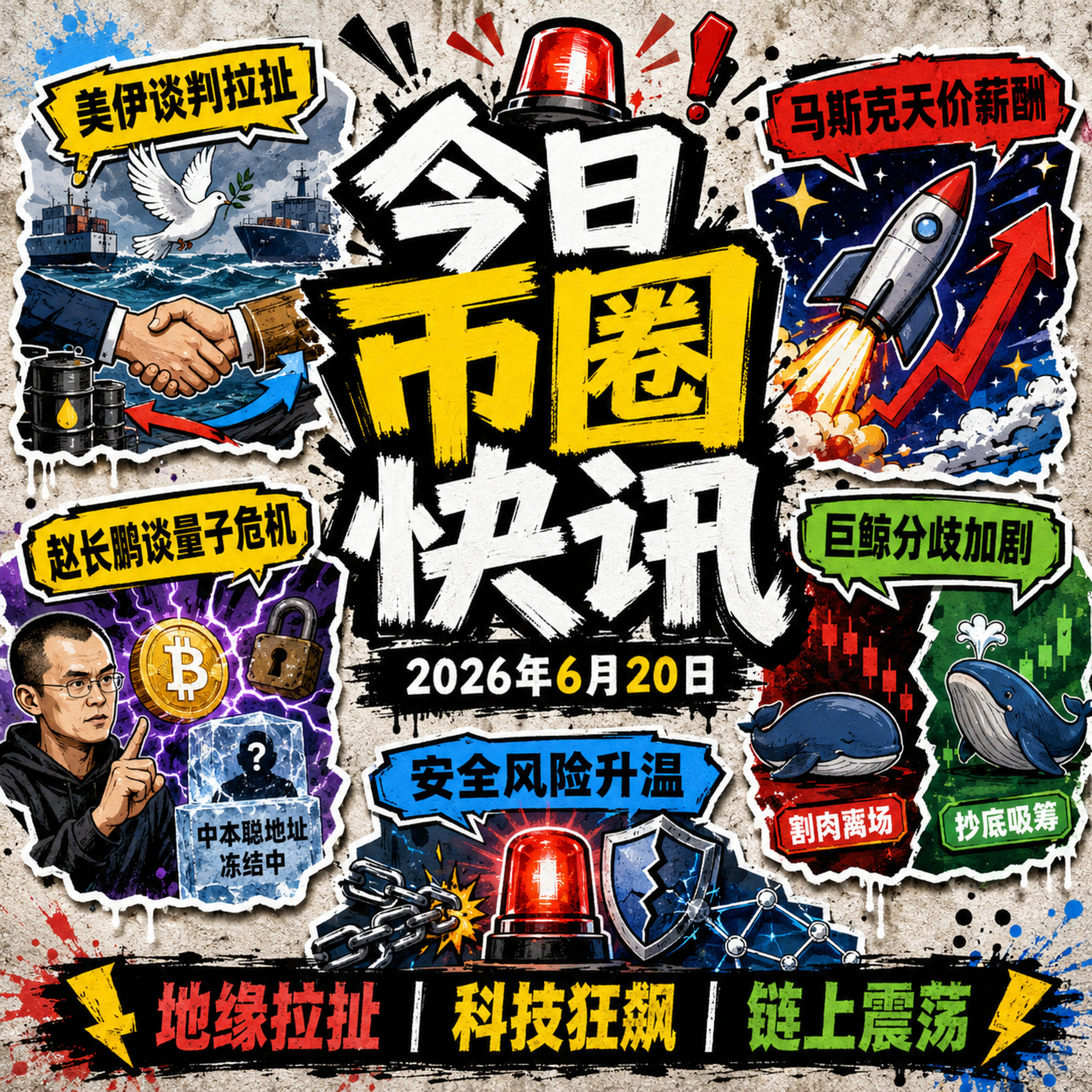 美伊协议陷混乱黎巴嫩停火！马斯克获1160亿天价薪酬，CZ建议冻结中本聪百万大饼，巨鲸血亏2690万割肉，王纯狂囤近亿以太坊，Aave硬扛84亿美元挤兑 episode artwork