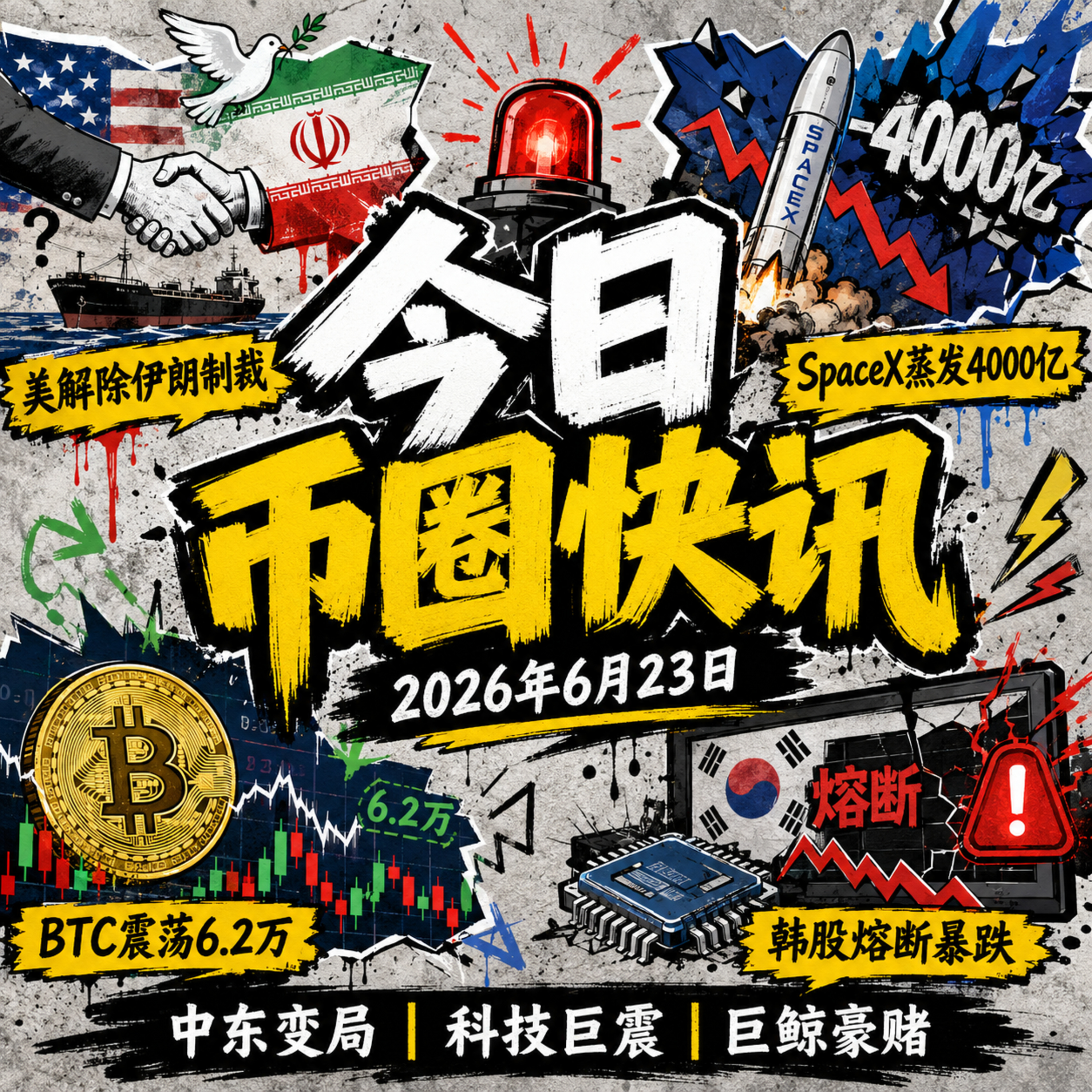 美解除伊朗石油制裁！韩股暴跌熔断，SpaceX单日蒸发4000亿，OpenAI机密IPO曝光6650亿承诺，特朗普急签量子计算总统令，巨鲸上亿美元重仓抄底大饼 episode artwork