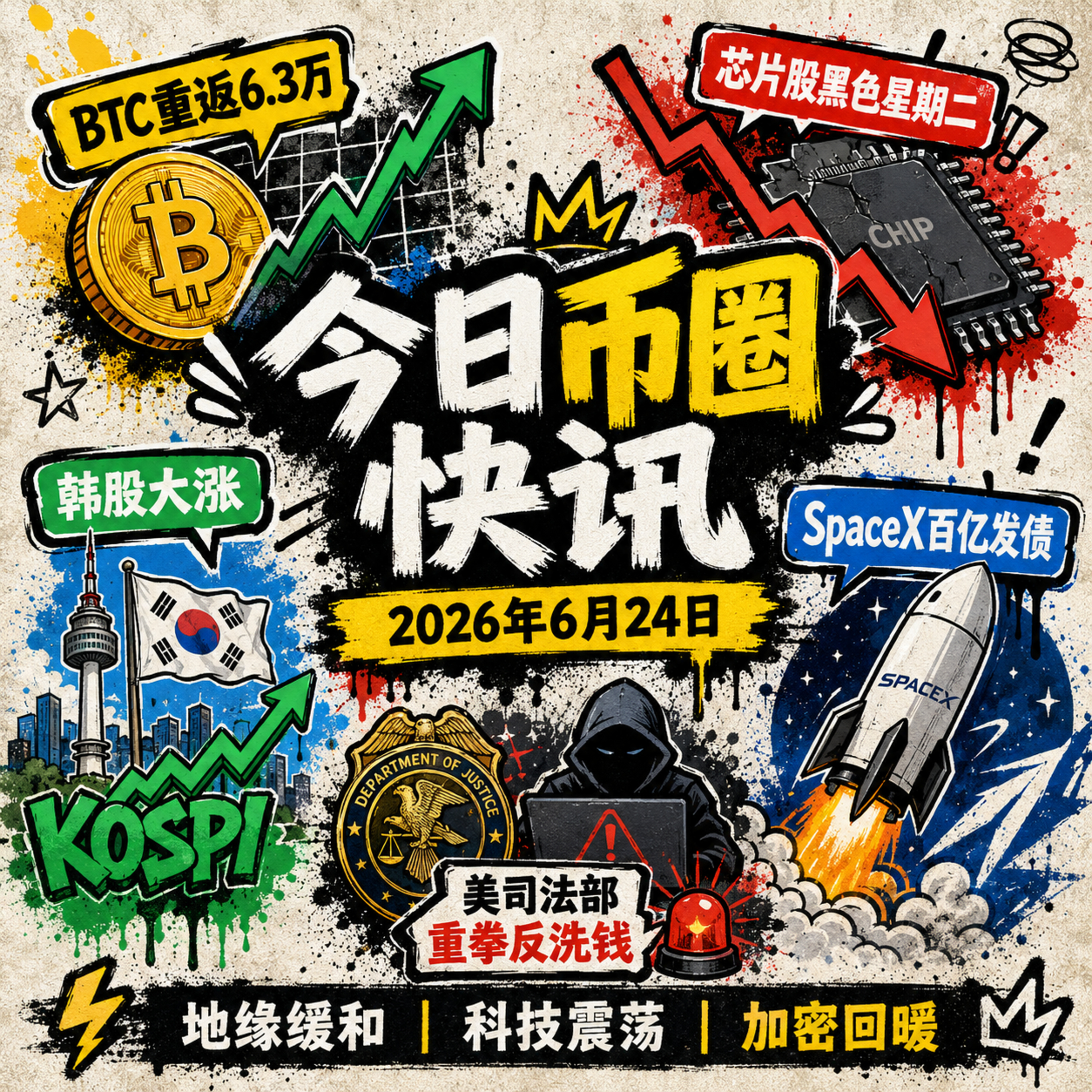 美股芯片血崩黑色星期二！BTC突破6.3万“远古巨鲸”停止砸盘，SpaceX发债250亿拟建百万AI星链，美司法部查封汇旺洗钱网络，三星90万亿回购拉爆韩股，议员彻查特朗普5亿代币交易 episode artwork