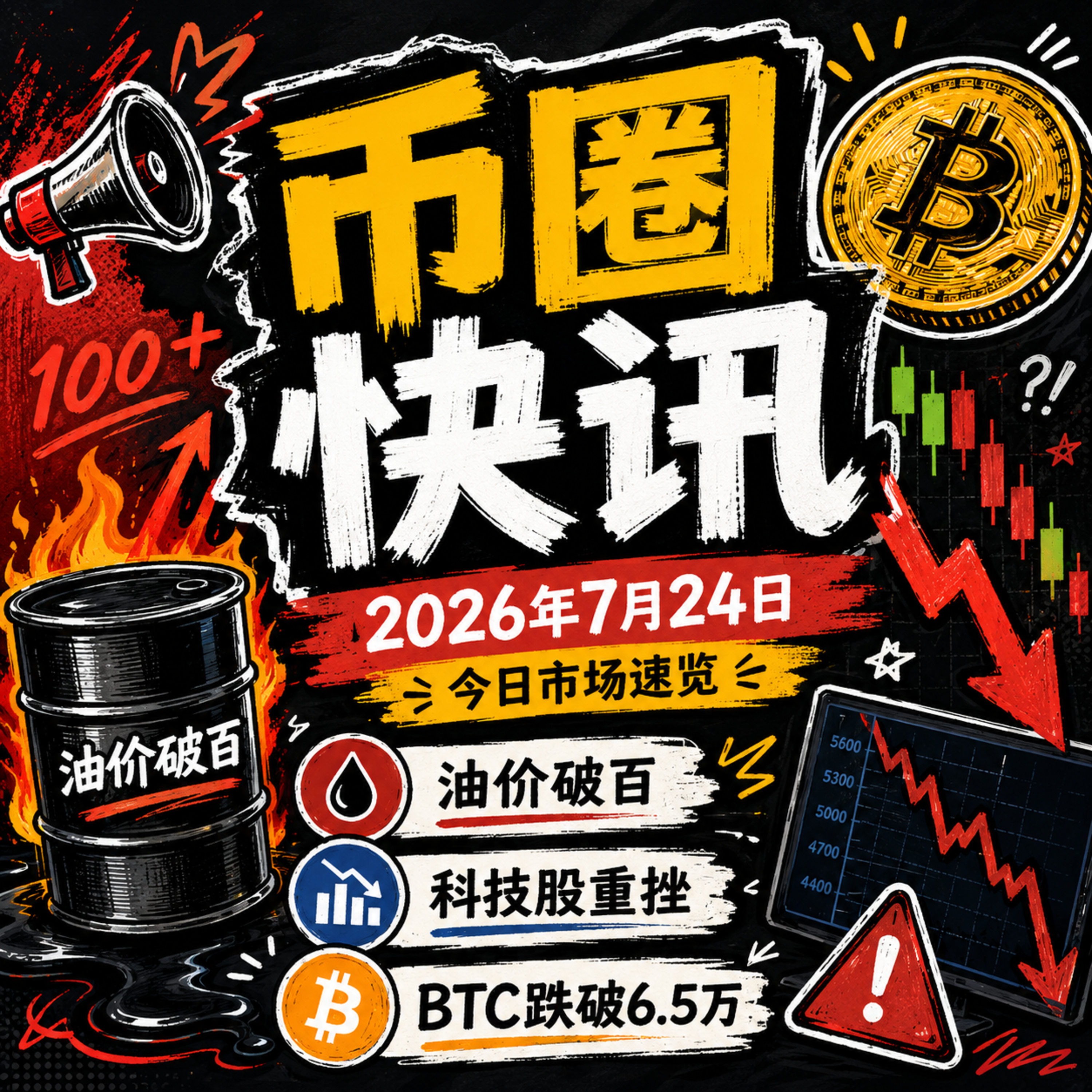 布油破百美伊拒绝停火！科技股财报惊雷谷歌特斯拉大跌，SpaceX创IPO新低，ETF终结七连阳BTC跌破6.5万，BitMEX谢幕遭诉讼，链上RWA交易首超加密资产 episode artwork