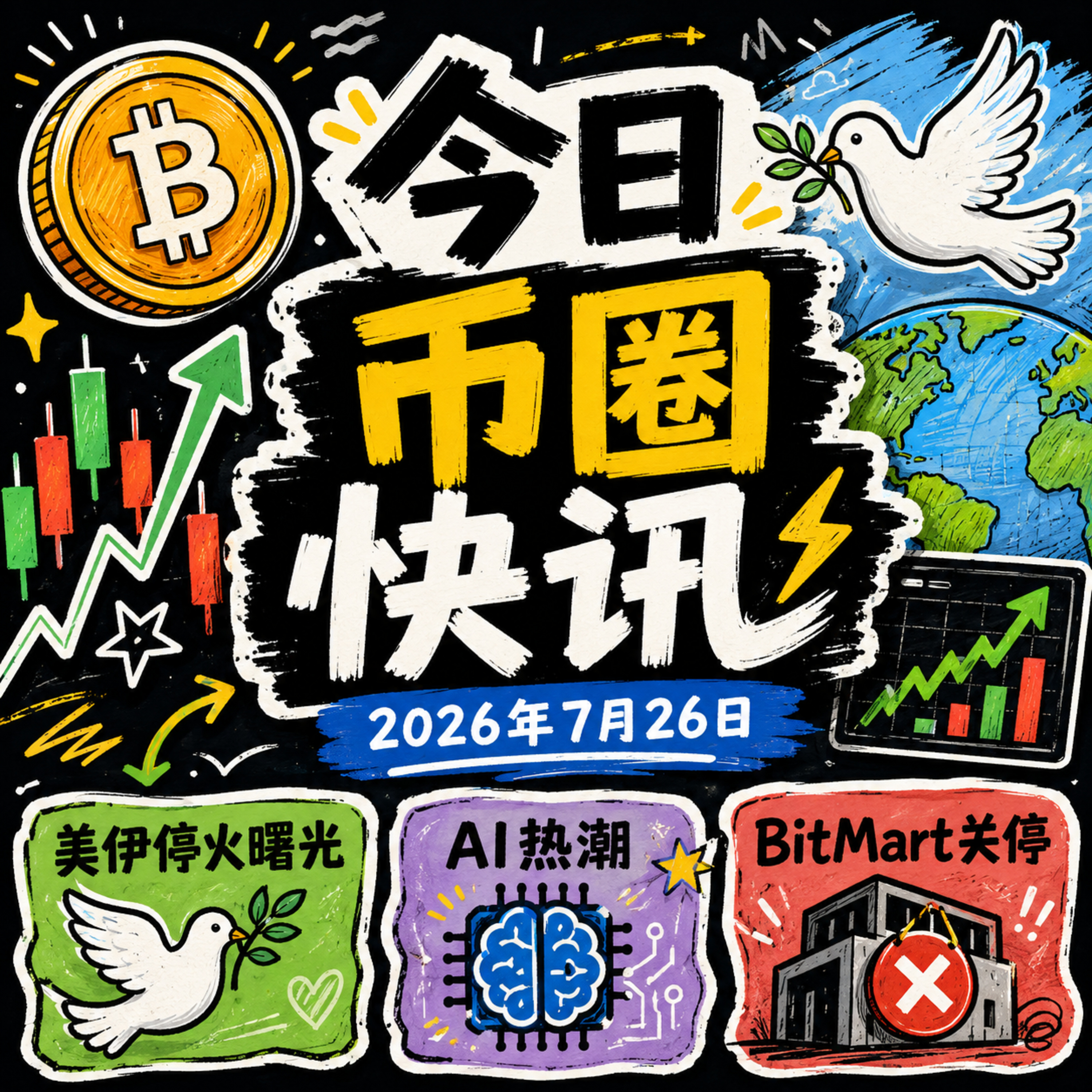 美伊双双叫停袭击现和平曙光！老牌交易所BitMart关停引震荡，长鑫科技上市前链上爆炒估值近3万亿，黄仁勋力挺开源AI，马斯克身家暴跌千亿自嘲前万亿富翁 episode artwork