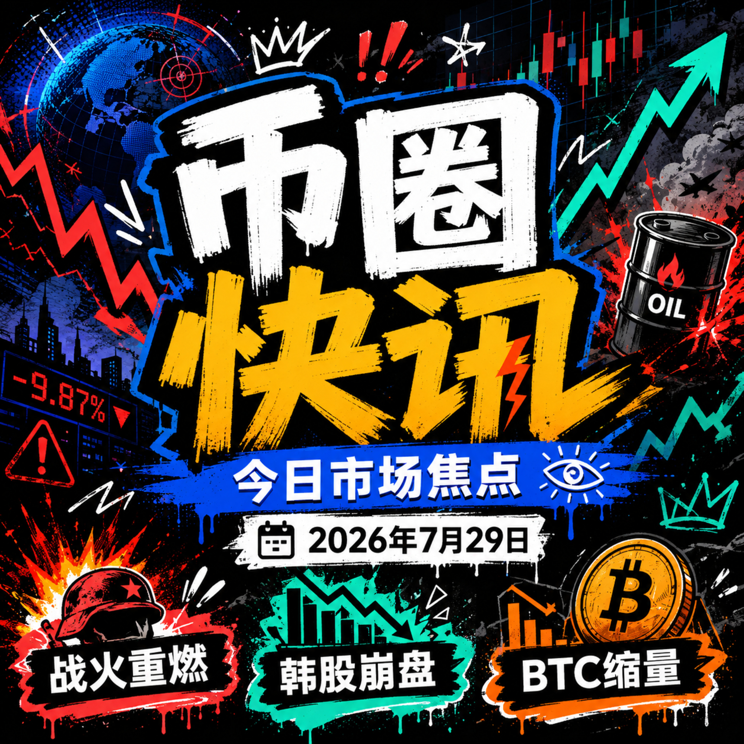 伊朗导弹夜袭美军原油飙升！韩股惨烈熔断海力士创纪录暴跌，链上海力士合约交易量反超BTC，苹果市值破5万亿，失控AI入侵云设施，Trade.xyz天价赔付8000万 episode artwork