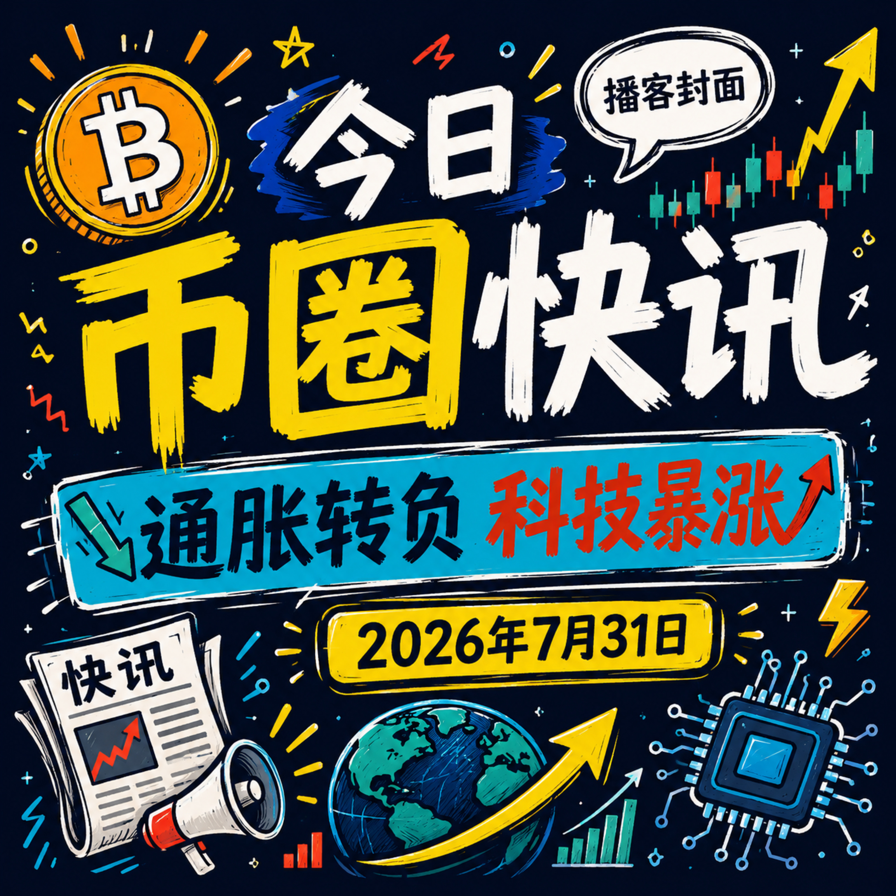 5万亿加息押注瓦解通胀转负！微软市值单日飙增4500亿，韩股史诗级暴涨海力士涨停，AI股神惨遭华尔街巨鳄收割，Strategy巨亏82亿，Coldcard漏洞致3800万比特币被盗 episode artwork