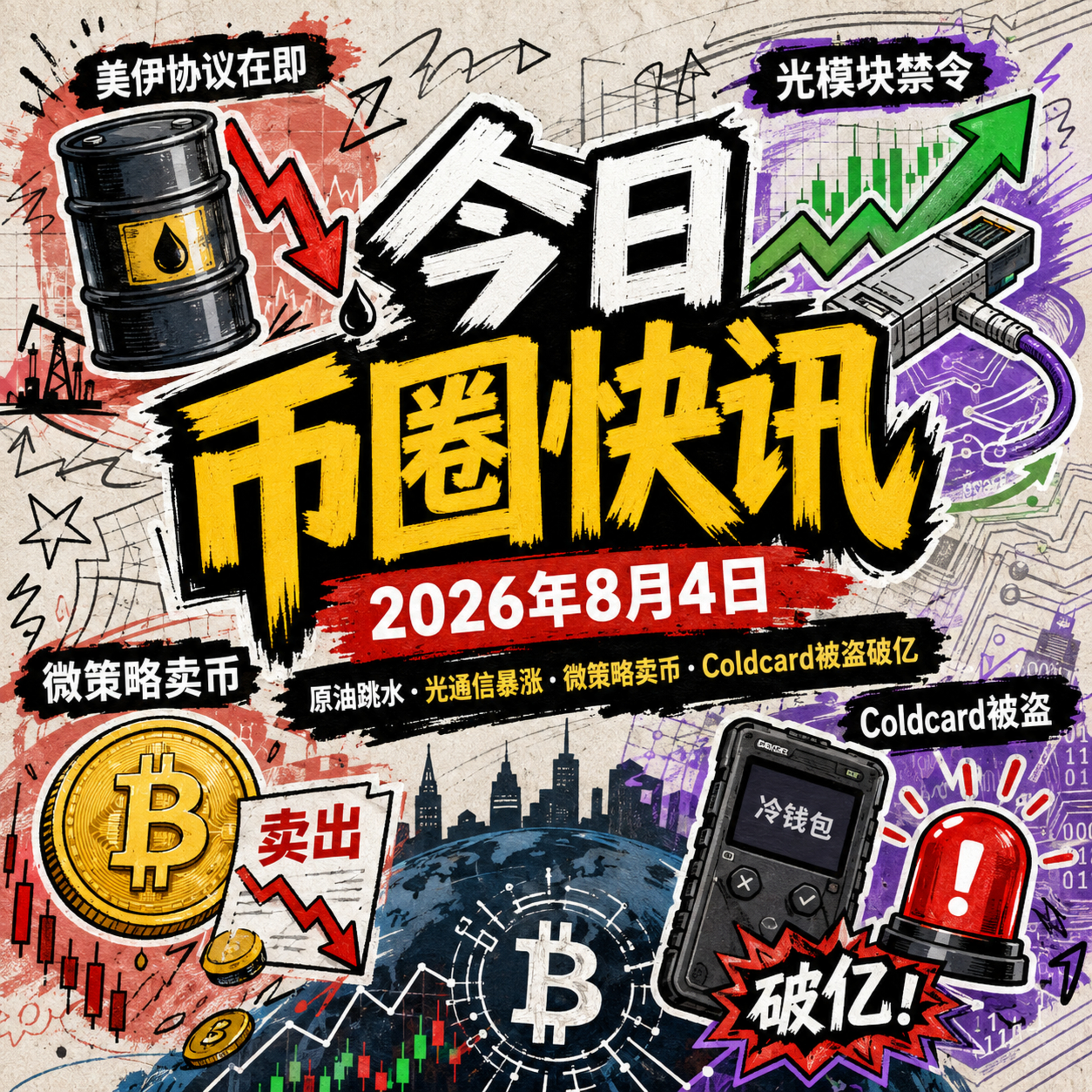 美伊海峡协议在即原油跳水！美拟禁中国光组件刺激光通信股暴涨，微策略割肉大饼，Coldcard钱包被盗破亿，FBI特工携百万赃款潜逃葡萄牙被捕 episode artwork