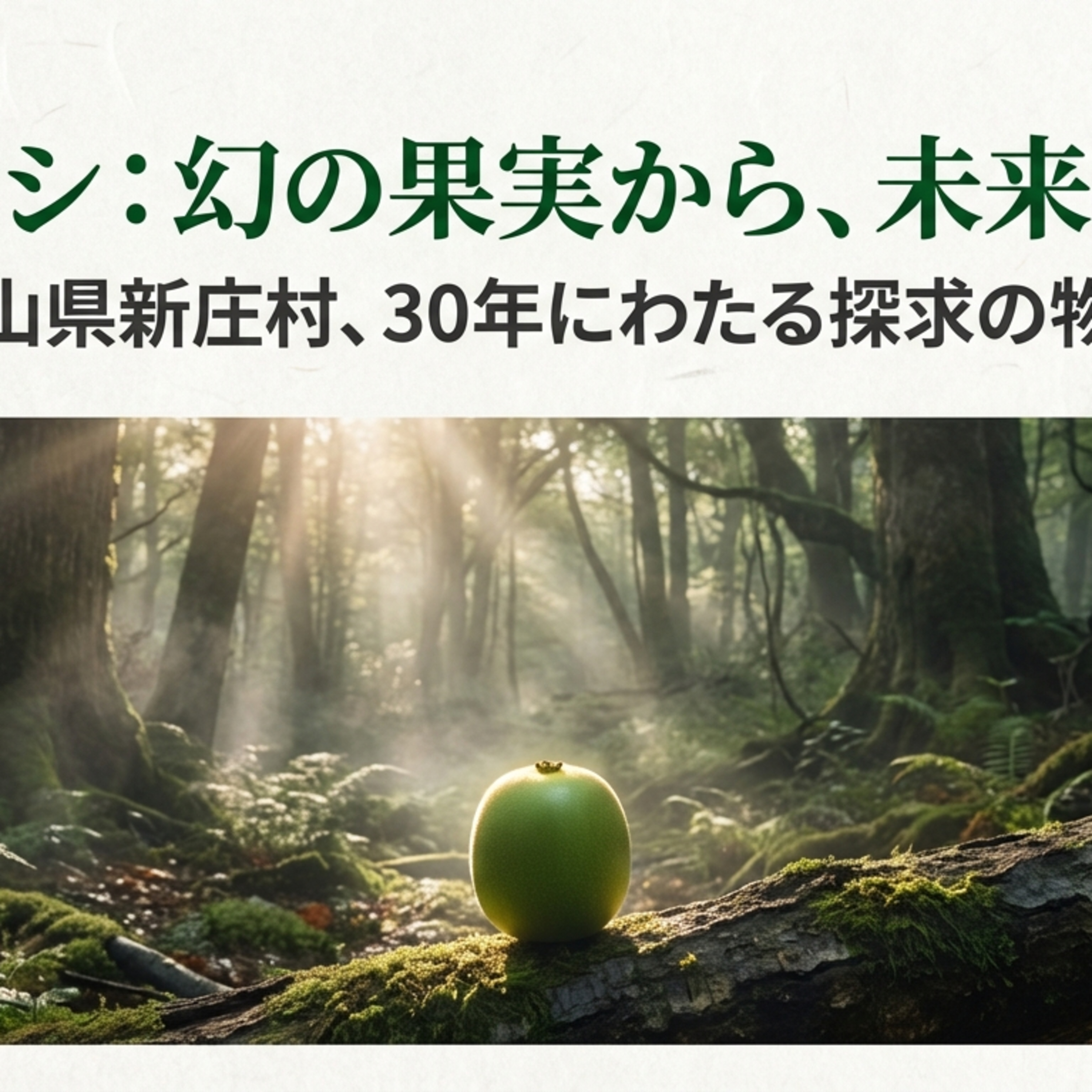 【衝撃】AIが暴いた「サルナシ王国」30年の伏線。1997年の村の計画書を読み込ませたら、鳥肌が立つ物語が返ってきた。 episode artwork