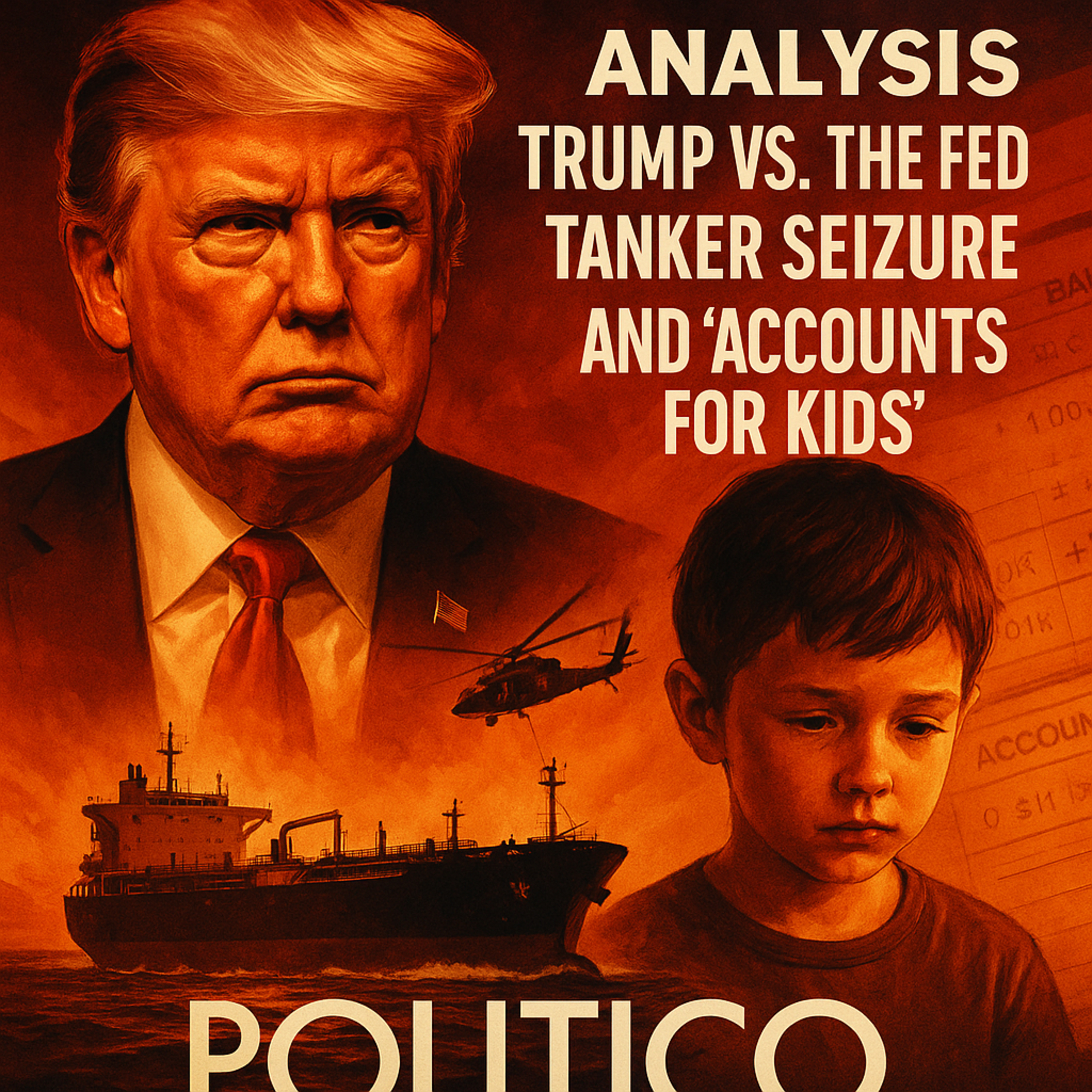 Трамп против ФРС, захват танкера и «счета для детей». Анализ Politico episode artwork