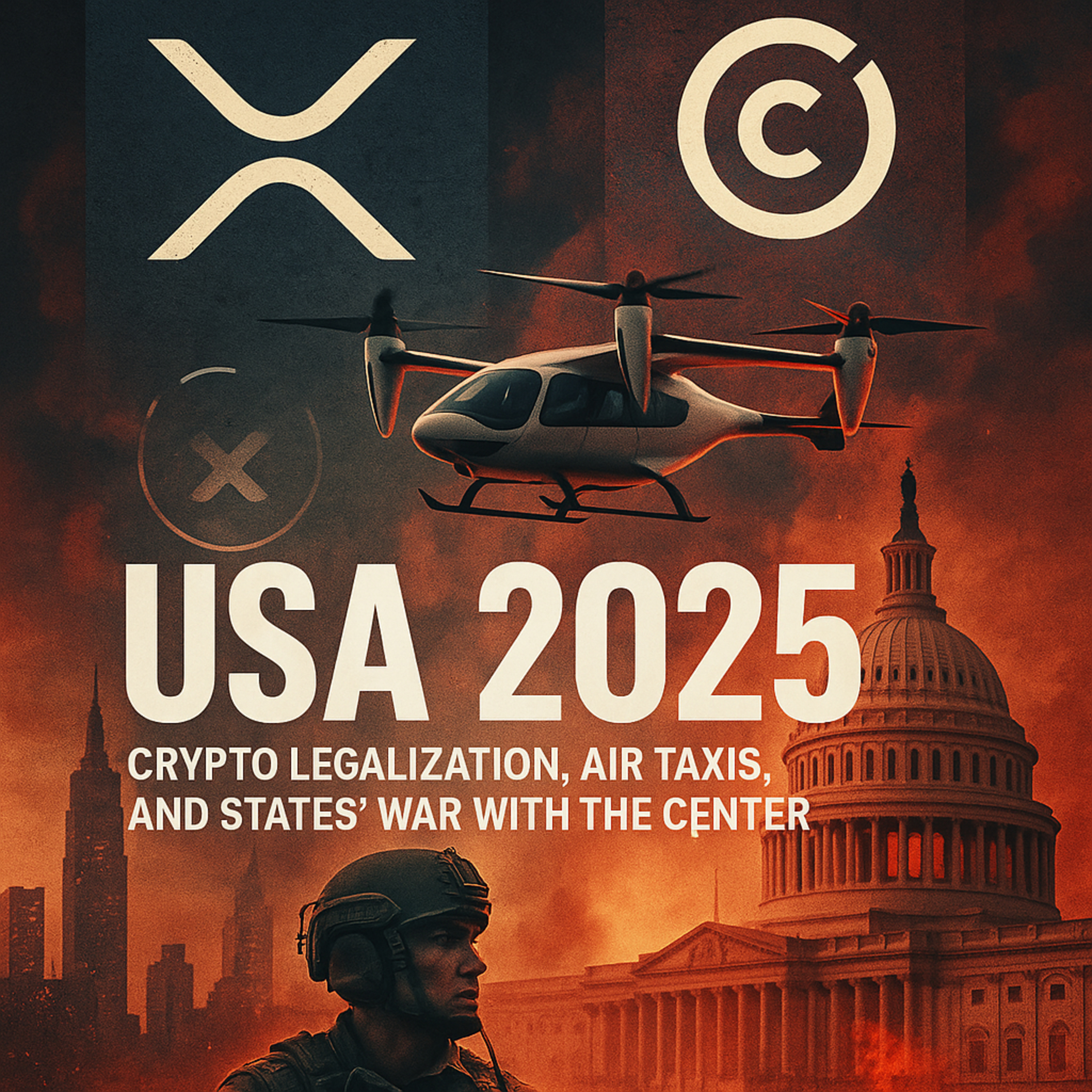 США 2025: Легализация крипты (Ripple, Circle), Аэротакси и война Штатов с Центром | Разбор The Washington Post  episode artwork