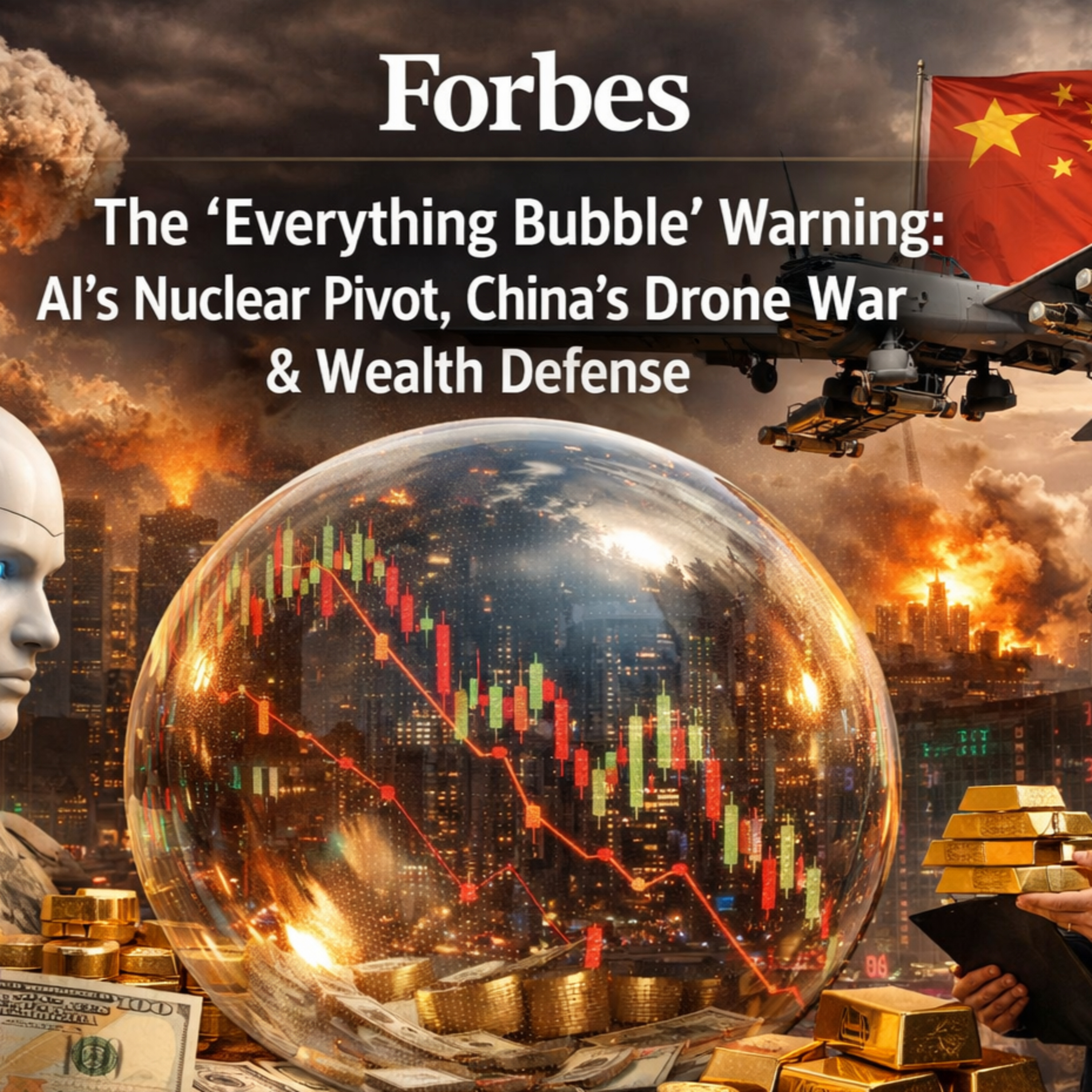 The "Everything Bubble" Warning: AI’s Nuclear Pivot, China’s Drone War & Wealth Defense (Forbes Analysis) episode artwork