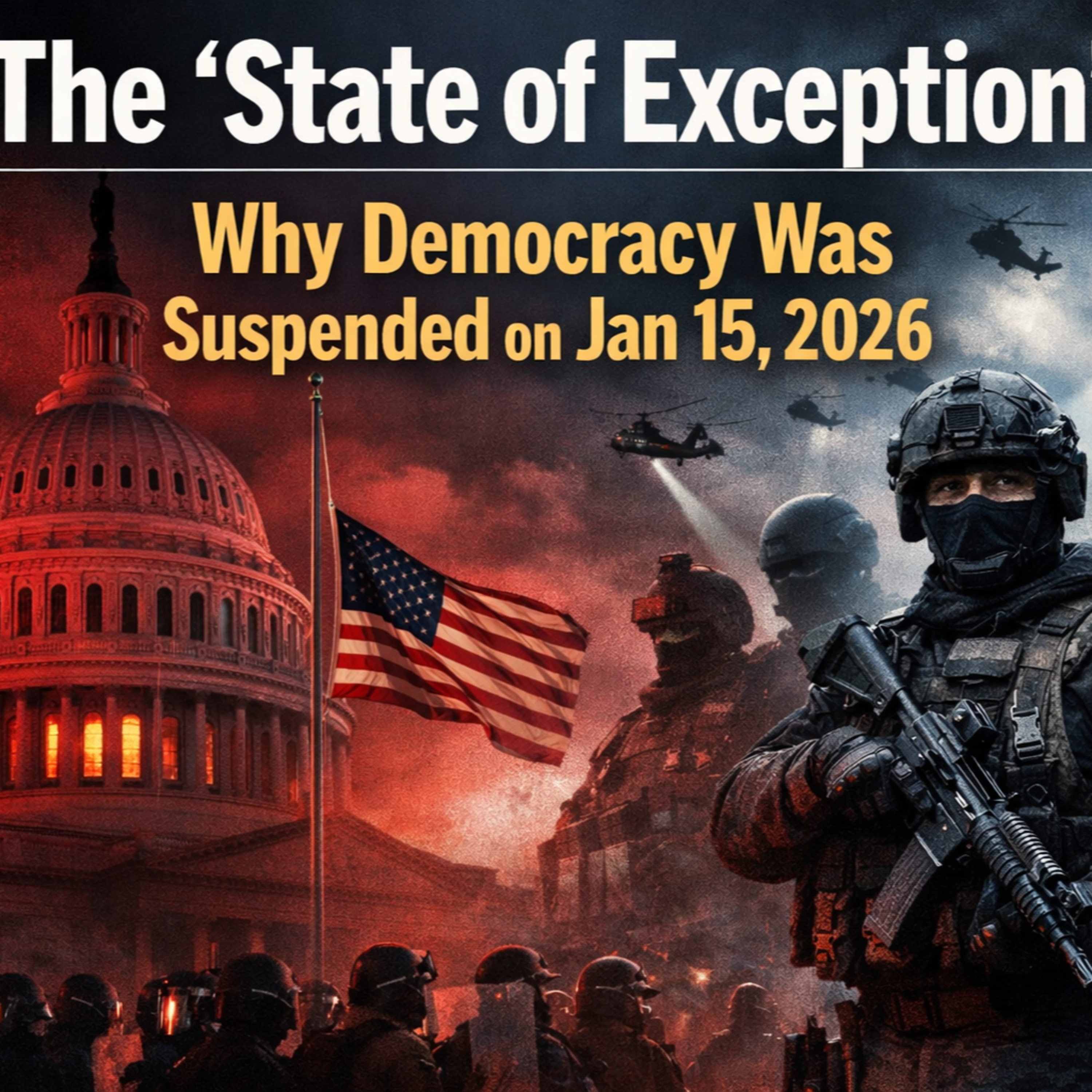 The "State of Exception": Why Democracy Was Suspended on Jan 15, 2026 episode artwork