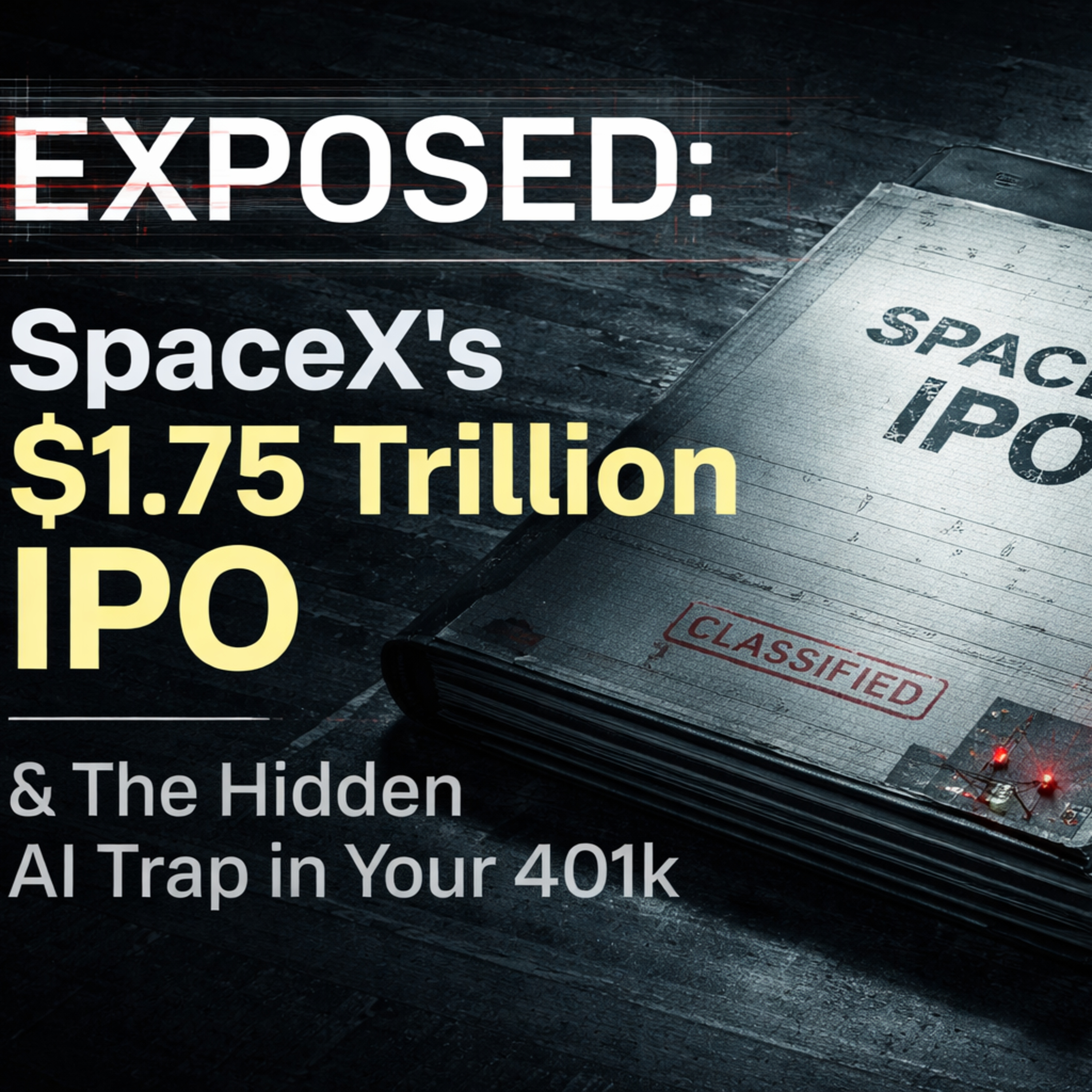 The $1.75T SpaceX IPO Trap: xAI's Hidden Debt, Orbital Data, and Your Retirement Fund episode artwork