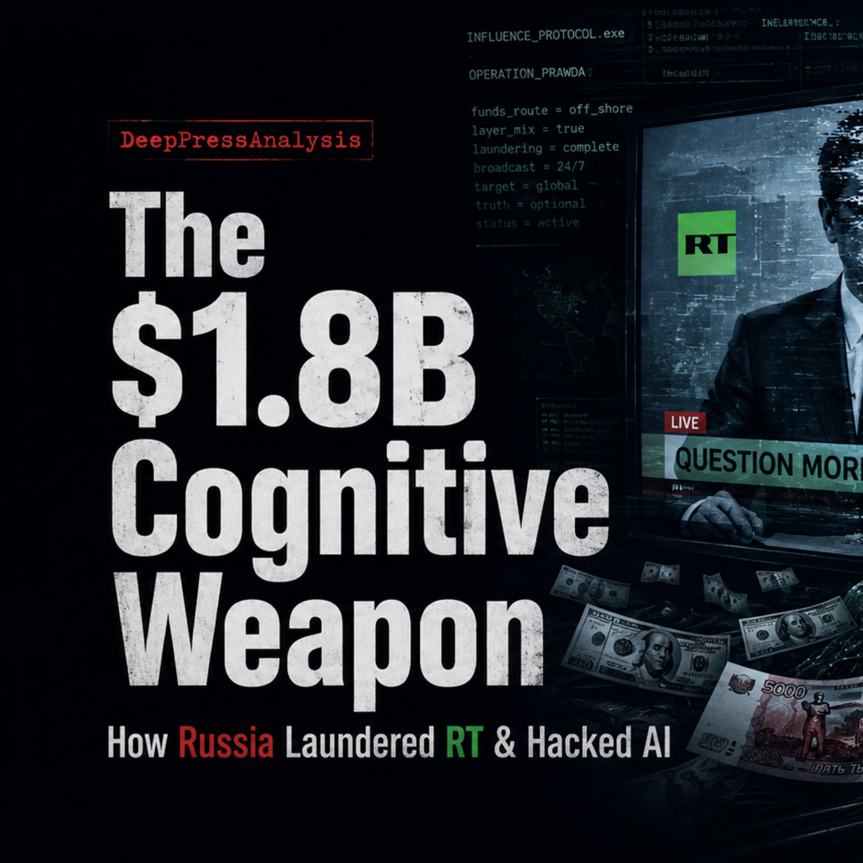 The Censorship Illusion: Russia's $1.8B AI Propaganda Mutation | DeepPressAnalysis episode artwork