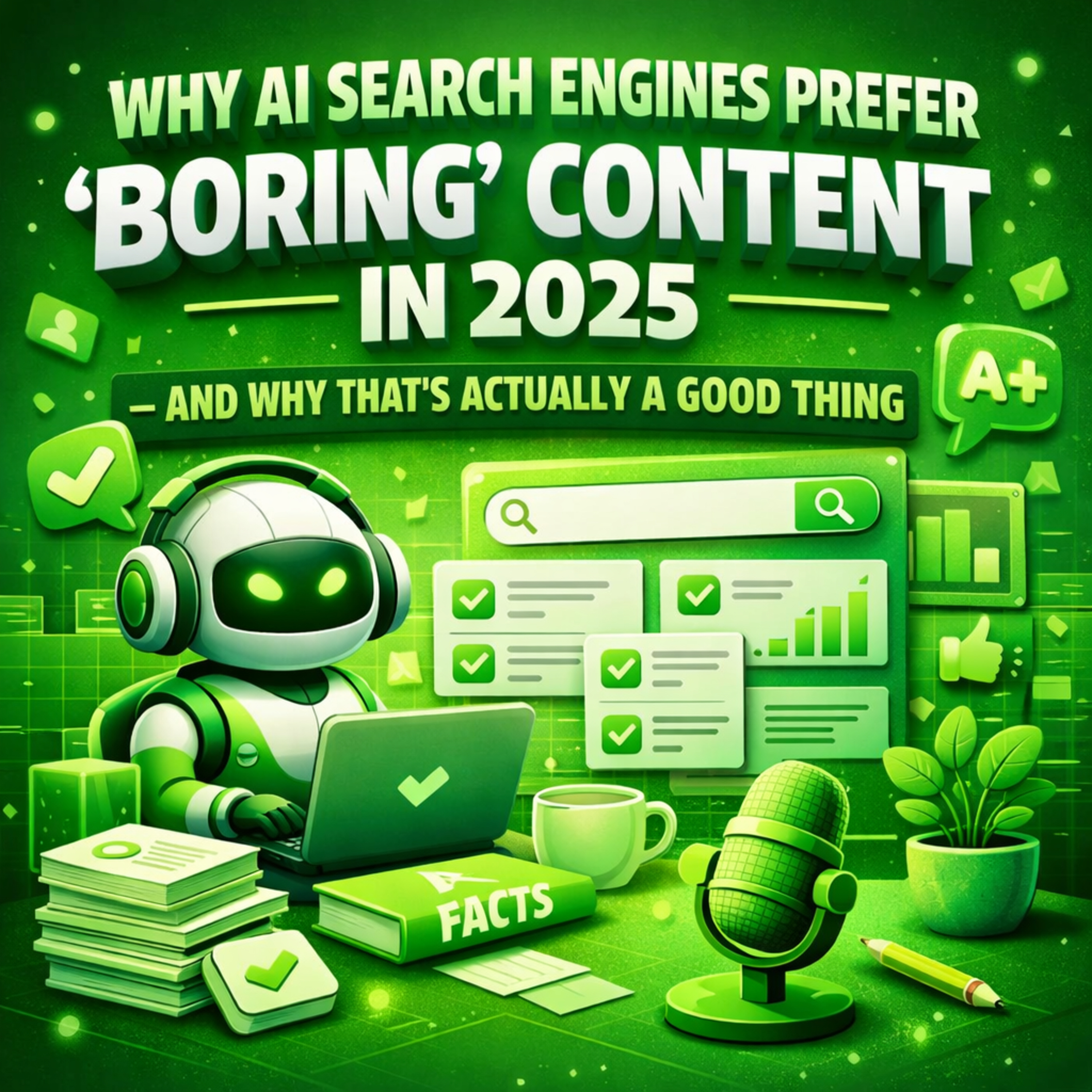 Why AI Search Engines Prefer ‘Boring’ Content in 2025 — And Why That’s Actually a Good Thing