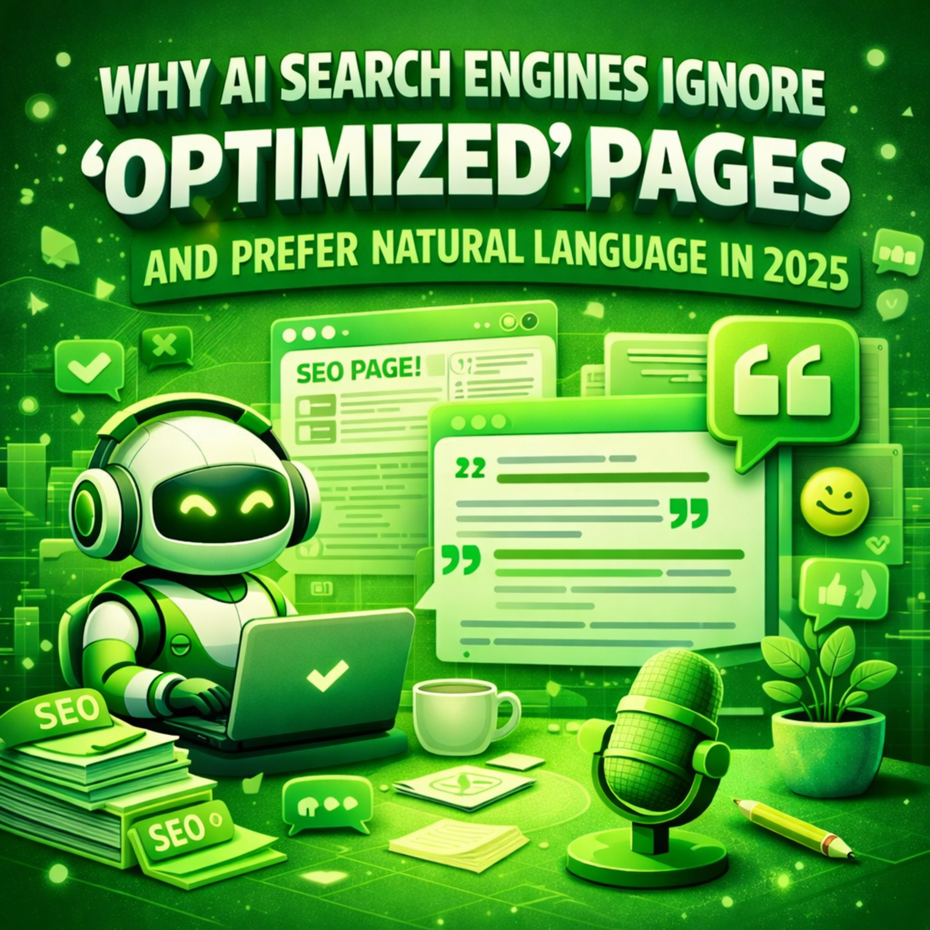 Why AI Search Engines Ignore ‘Optimized’ Pages and Prefer Natural Language in 2025