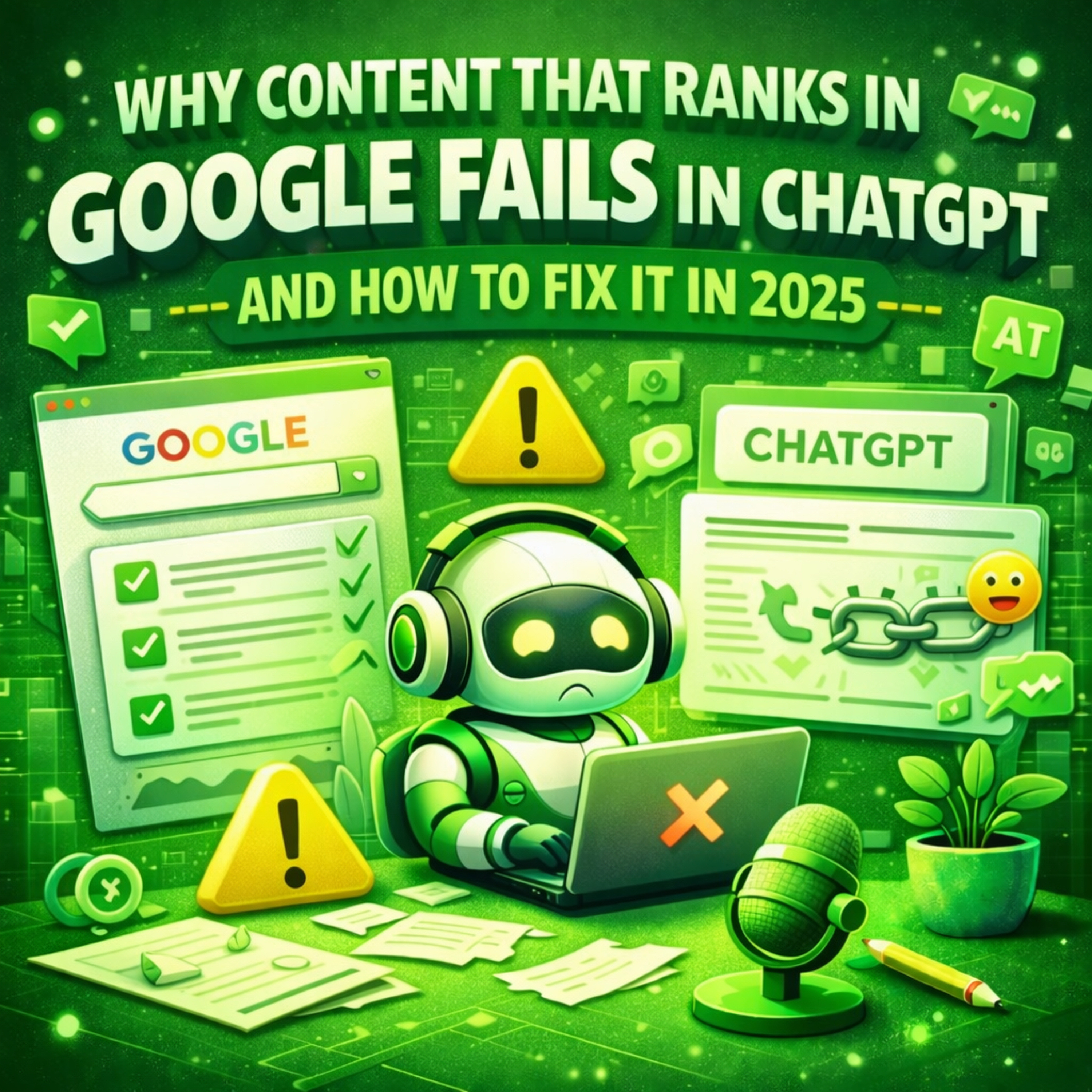 Why Content That Ranks in Google Fails in ChatGPT — and How to Fix It in 2025