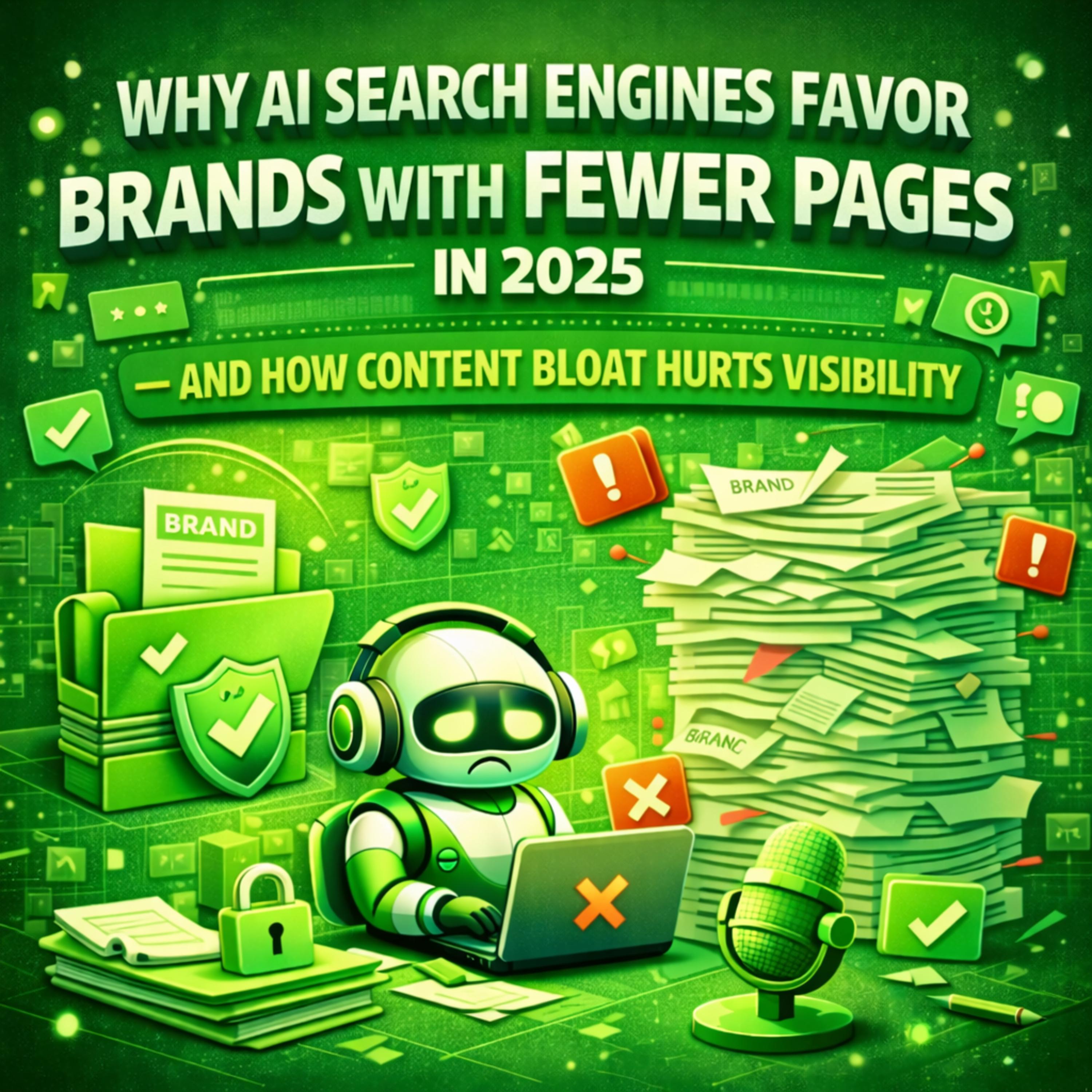 Why AI Search Engines Favor Brands With Fewer Pages in 2025 — And How Content Bloat Hurts Visibility