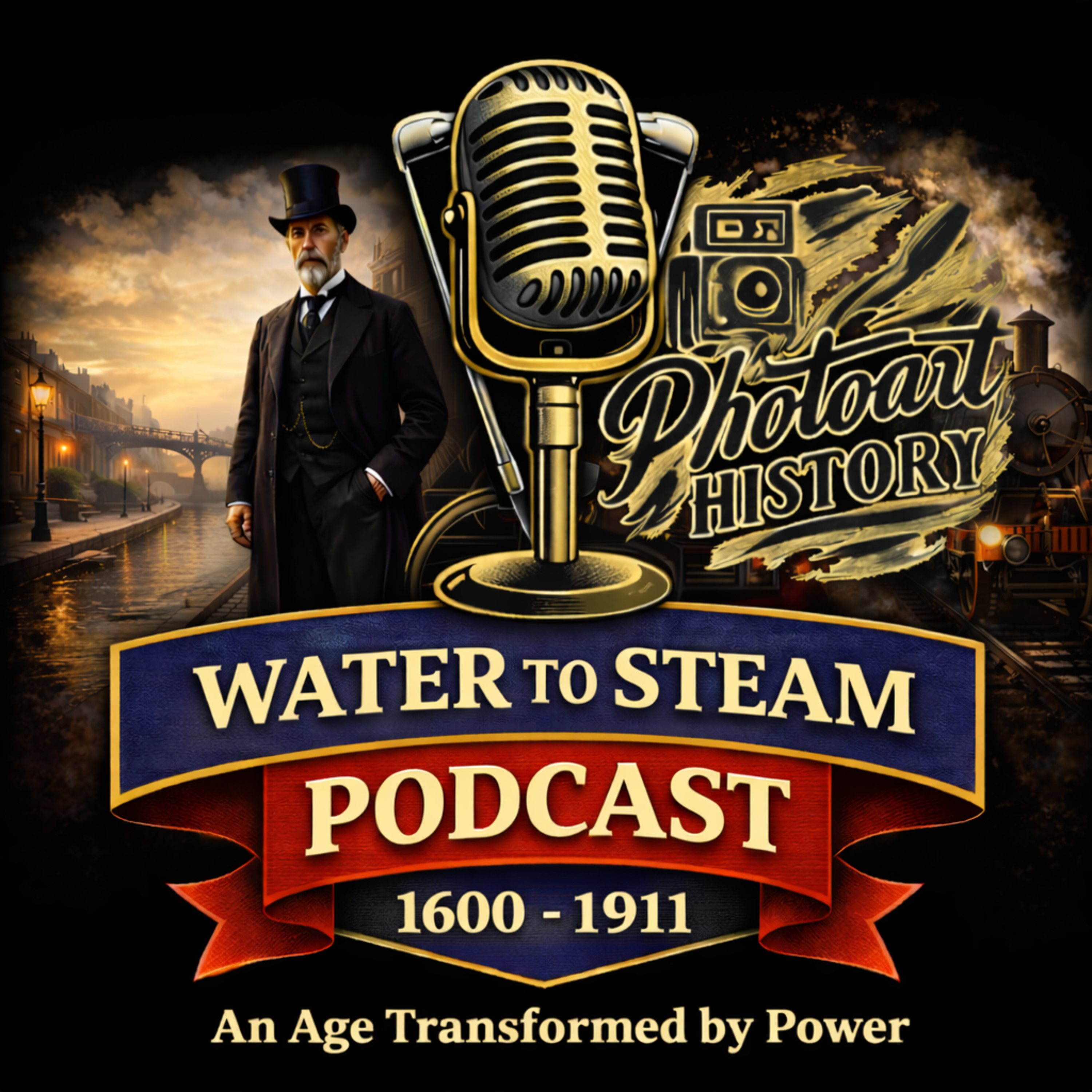 Britain on Rails Water to Steam 1600 - 1911 episode artwork