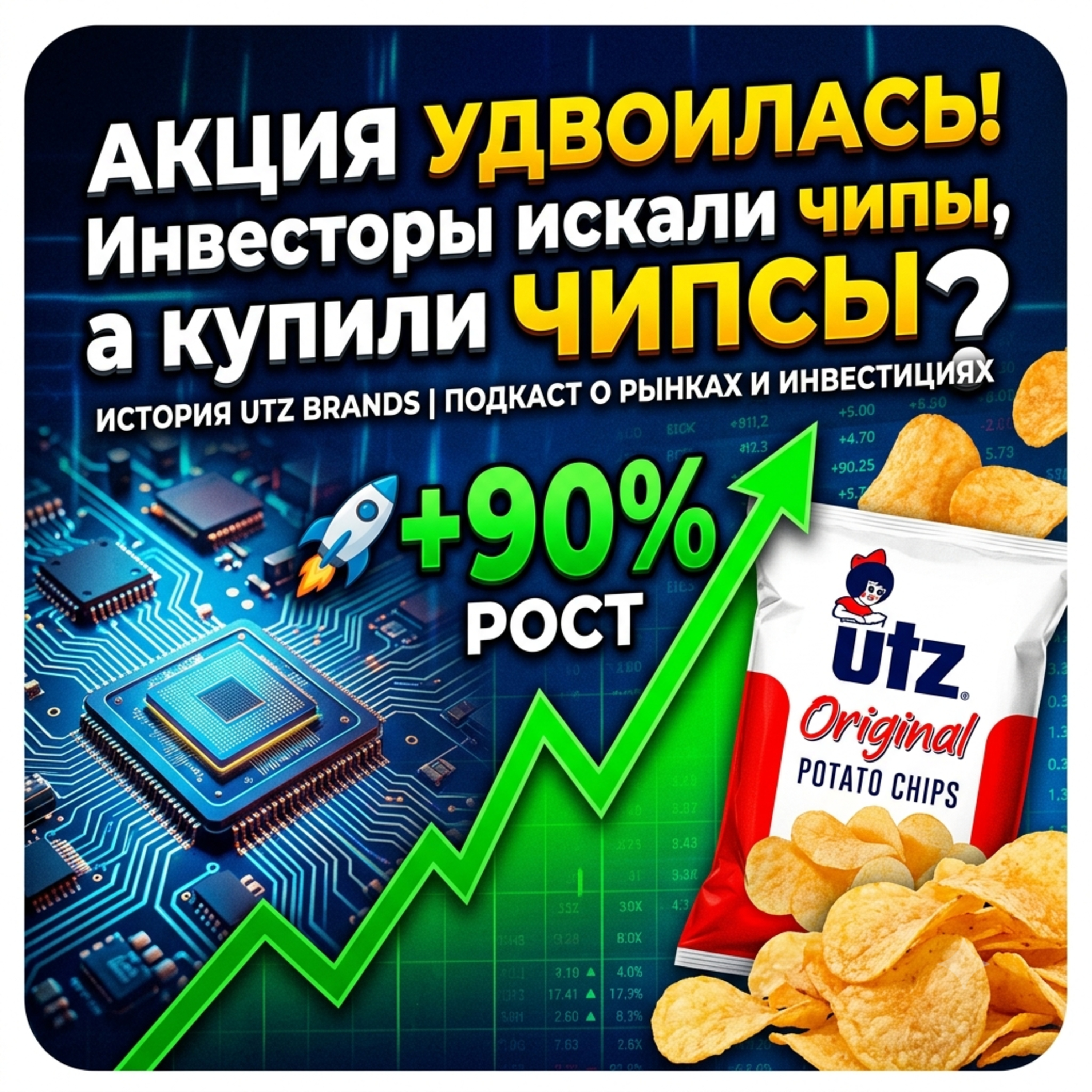 Акция удвоилась! Инвесторы искали чипы, а купили чипсы? episode artwork