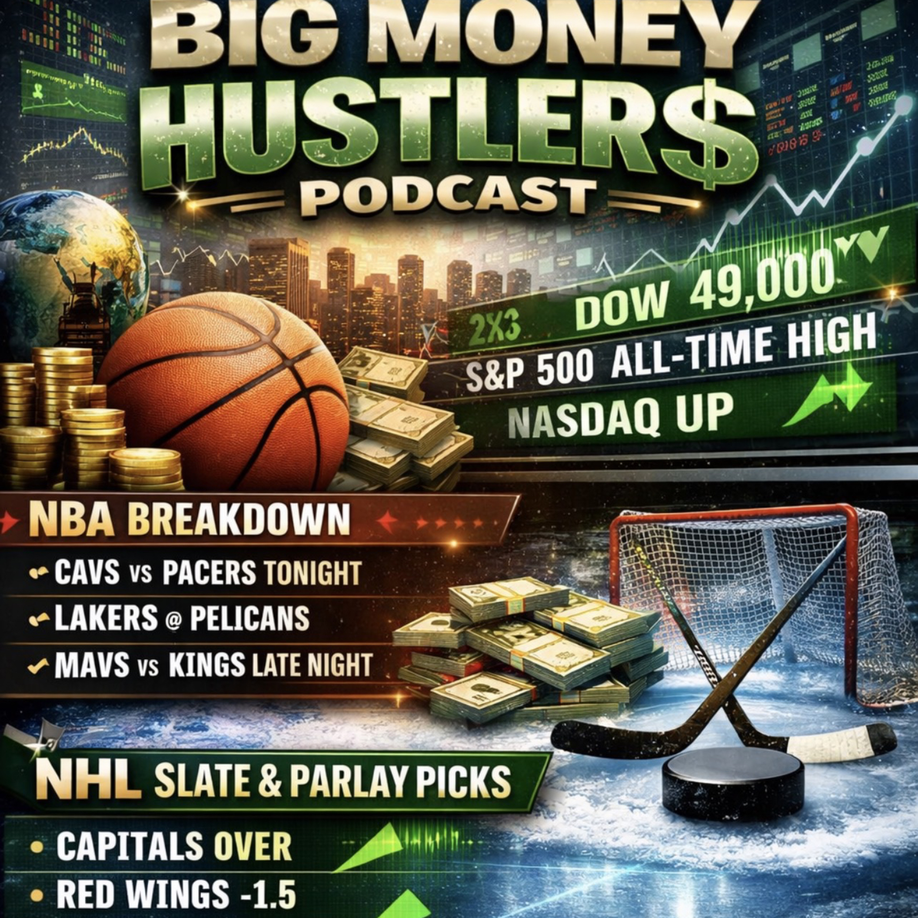 Hustlers! Here’s your market recap, sports breakdown, and parlay insights episode artwork