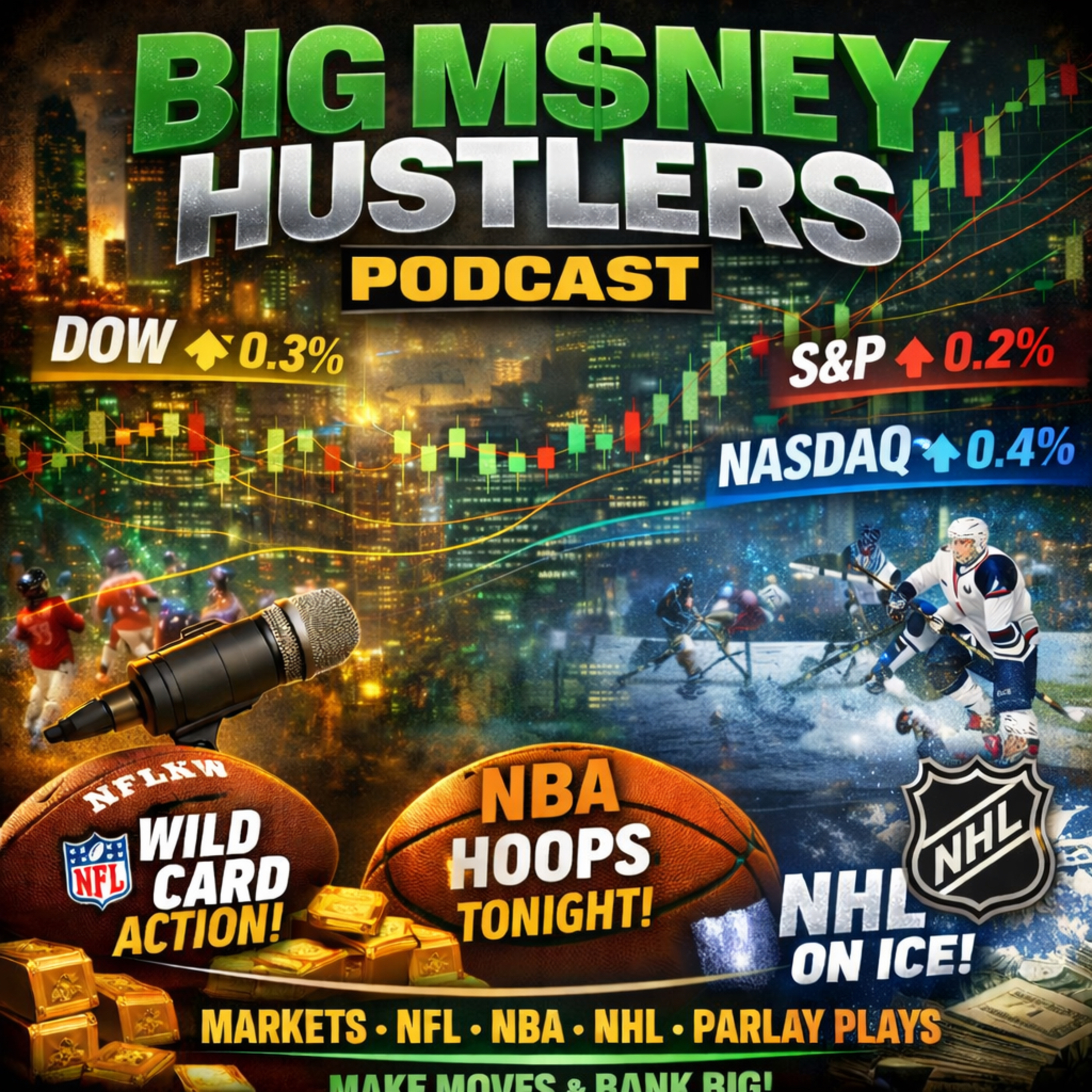 We supercharge your brainwaves with market moves, playoff highlights, and the hottest parlays  episode artwork