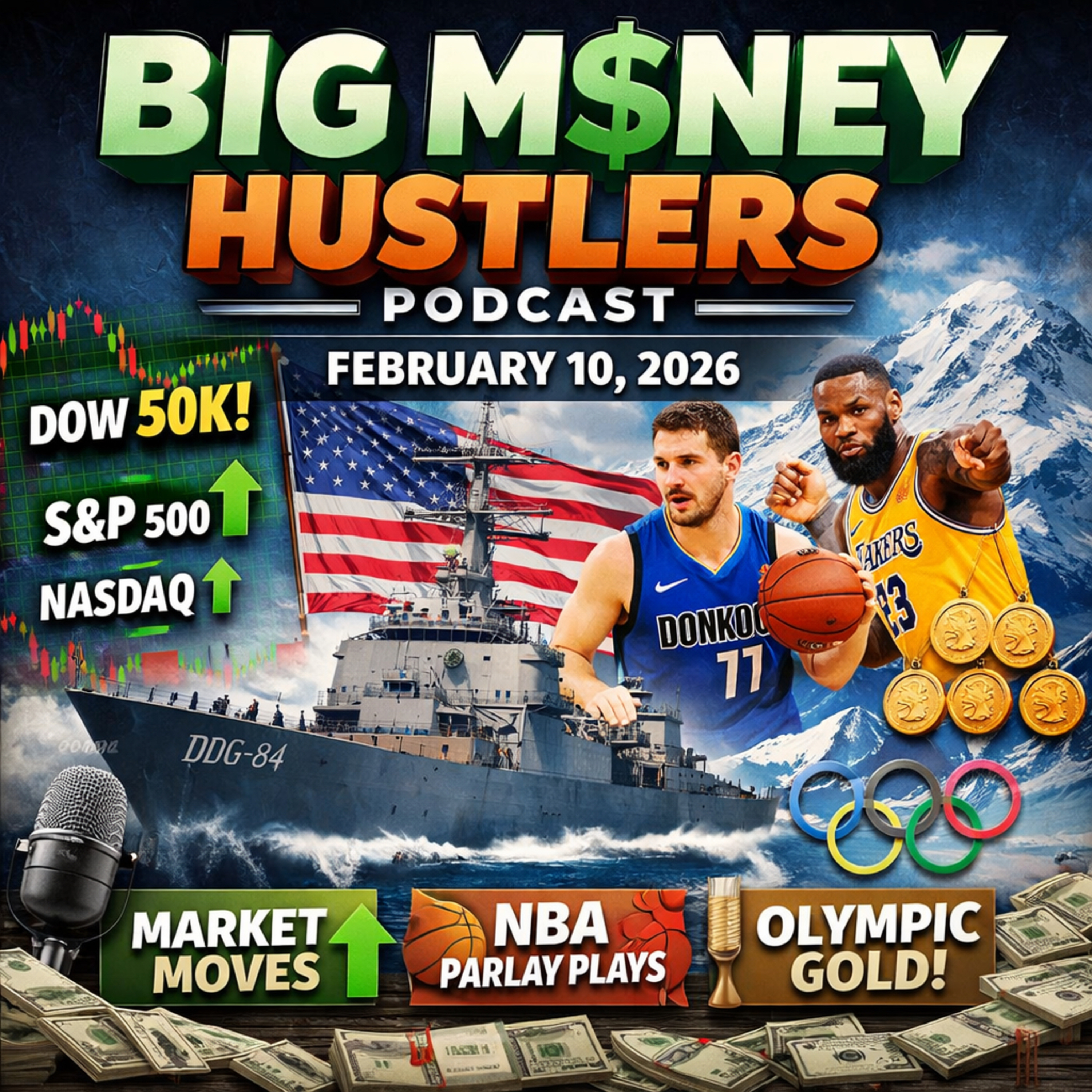 S2-E23 Big Money Hustlers — Bulls, Bucks & Olympic Ice | Feb 10, 2026 episode artwork