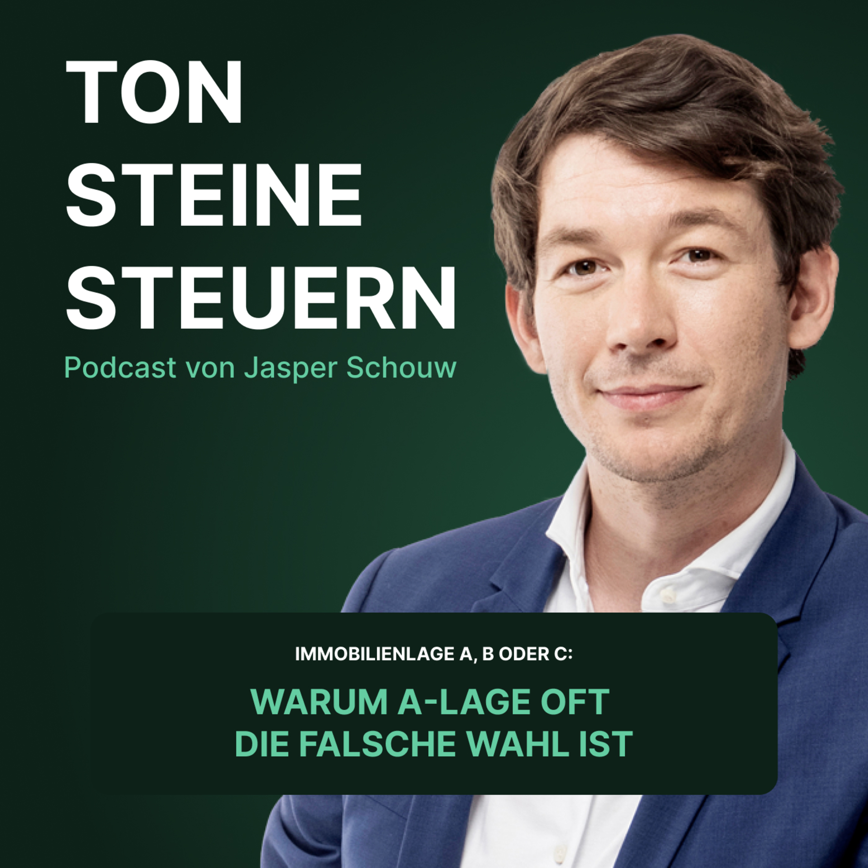 Immobilienlage A, B oder C : Warum A-Lage oft die falsche Wahl ist | Podcast | Ton Steine Steuern episode artwork