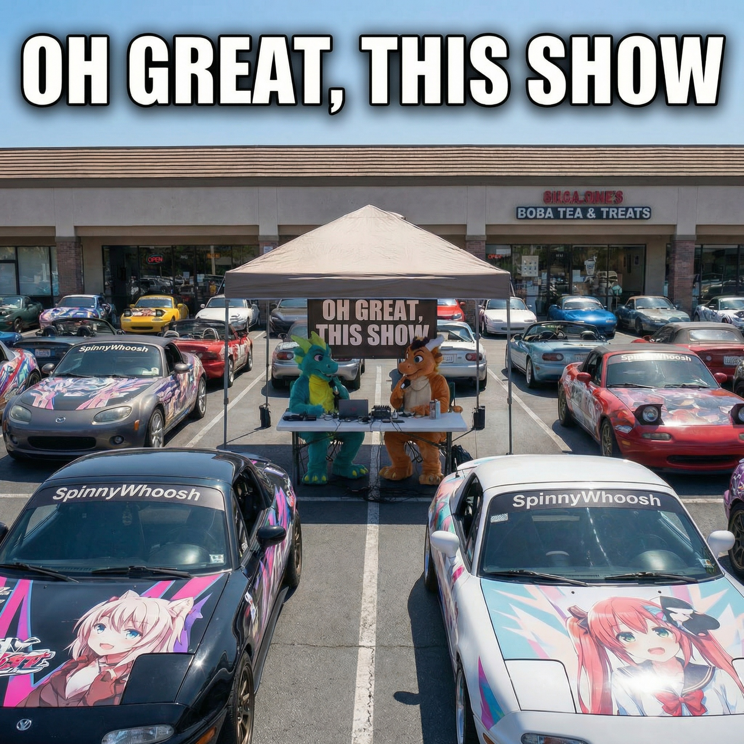 Graphic Design, JDM Culture, Cars & Chaos | SpinnyWhoosh Uncensored - Oh Great, This Show episode artwork