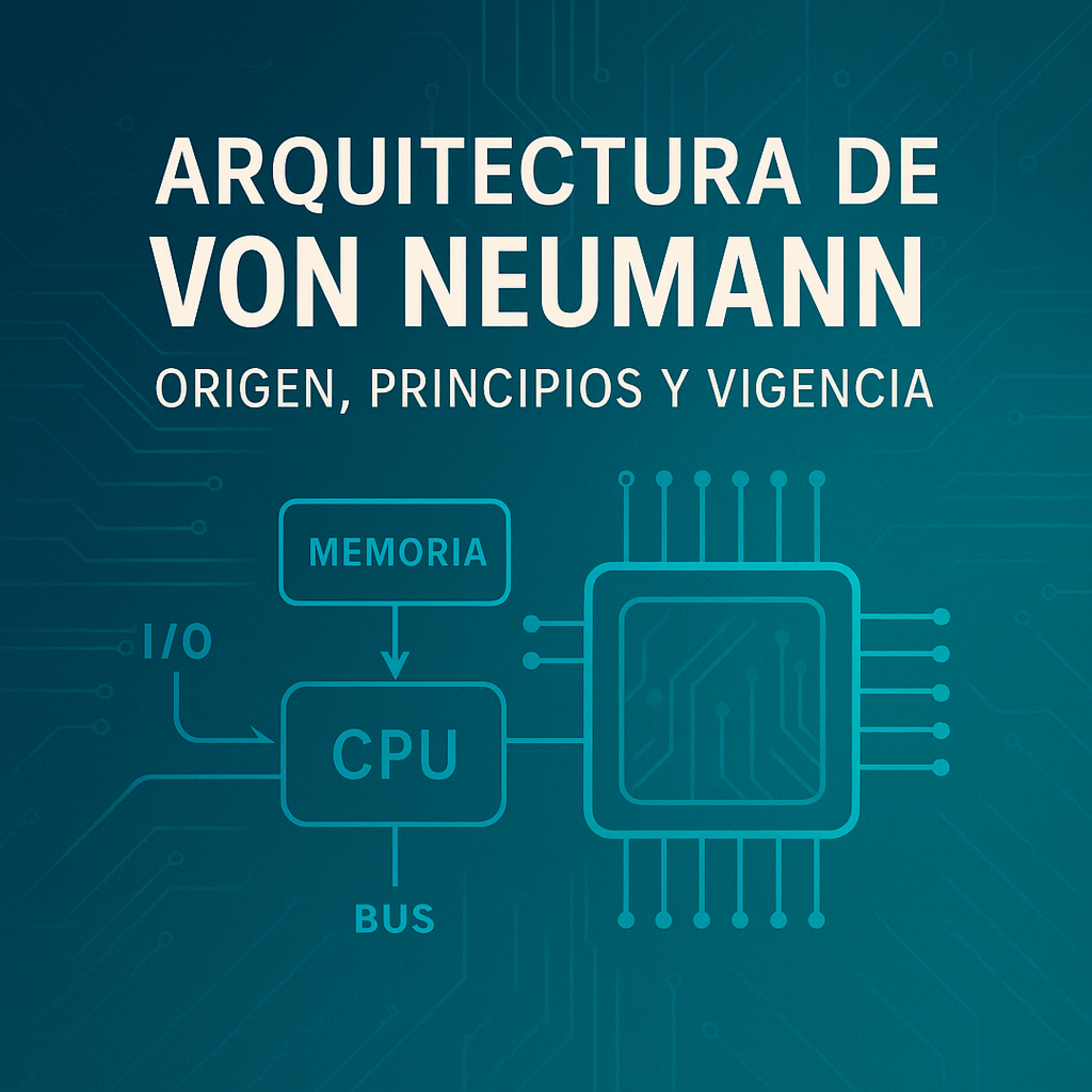 Arquitectura de von Neumann: Origen, Principios y Vigencia en el Hardware Moderno