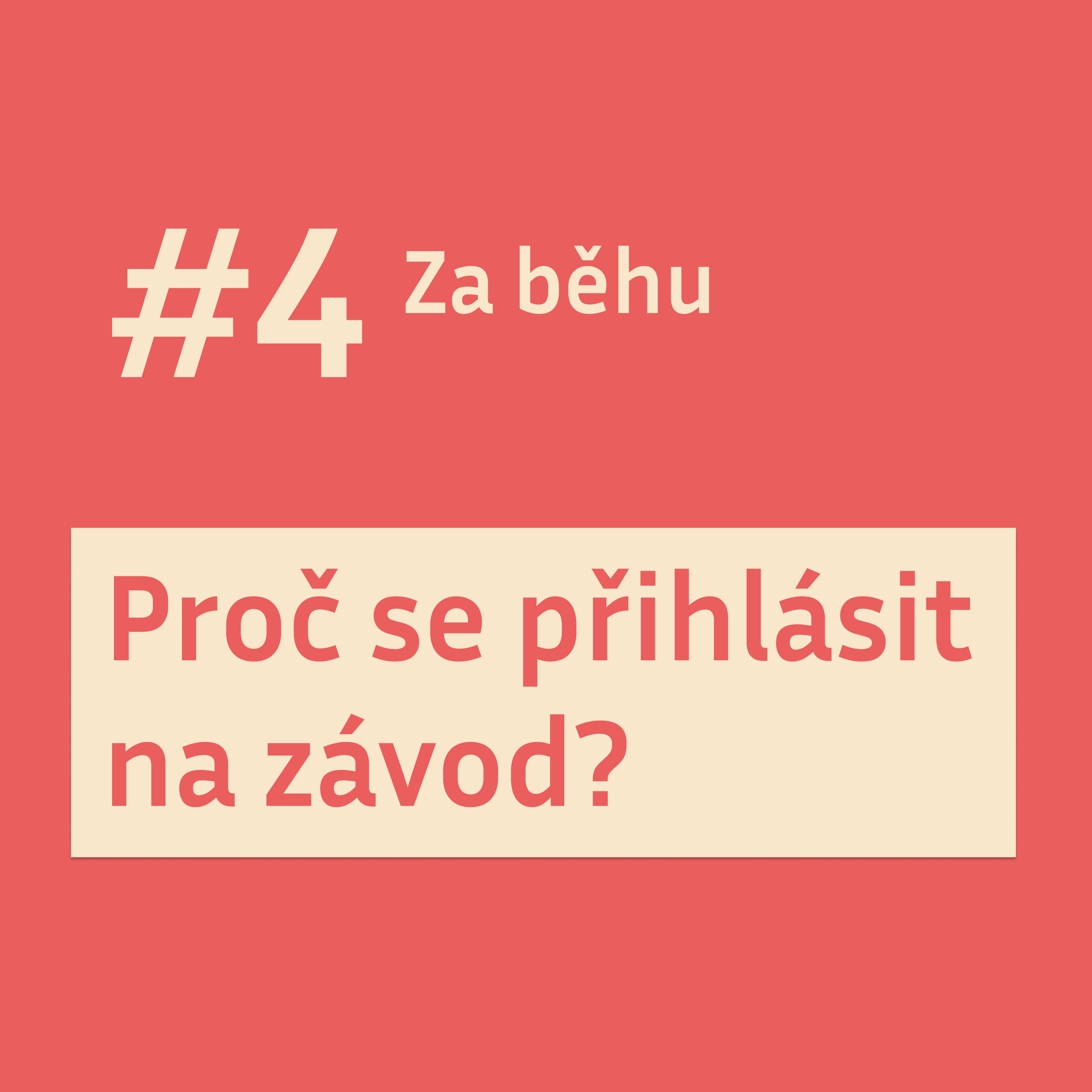 #4 Proč se přihlásit na závod? episode artwork