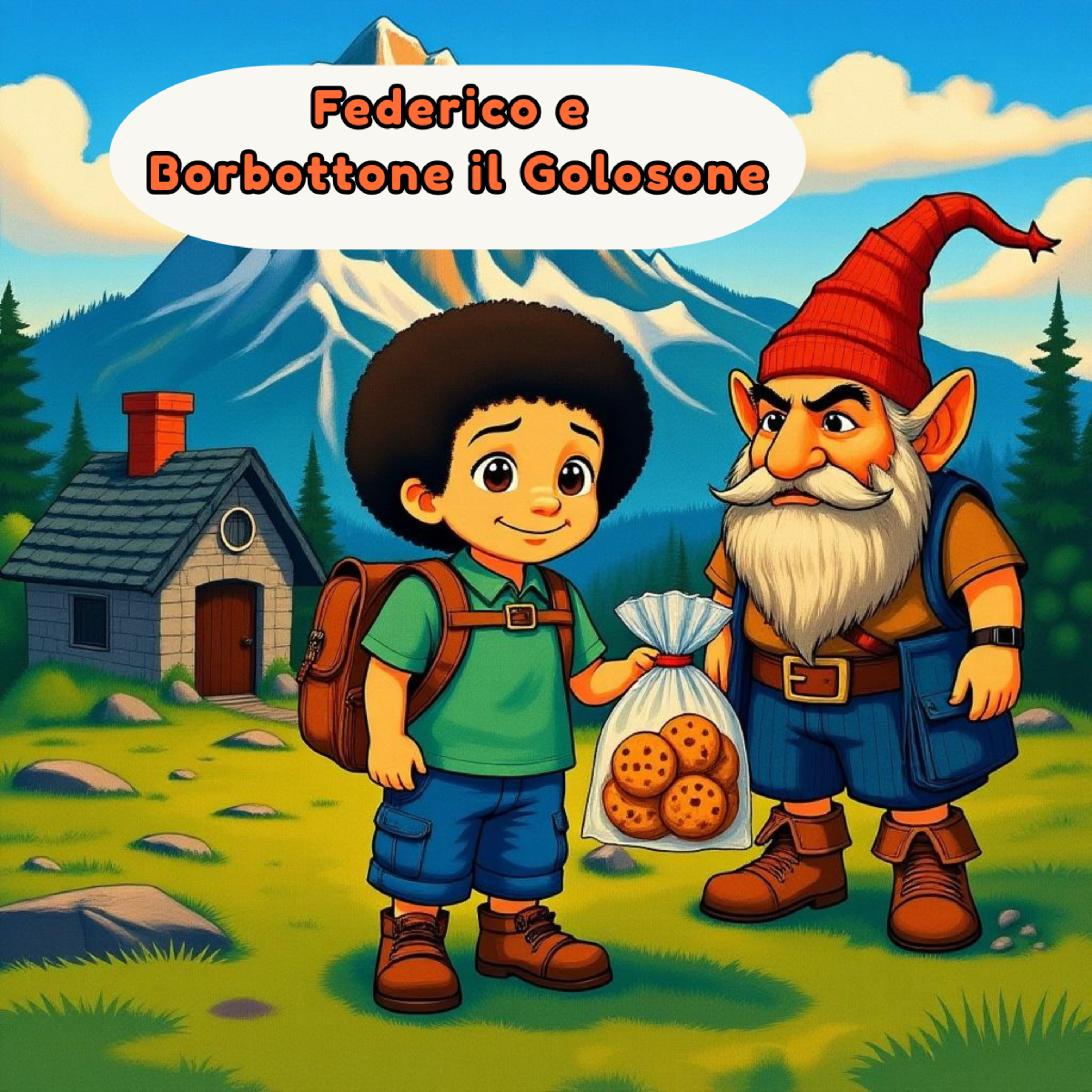 Federico e Borbottone il Golosone - Una storia della buonanotte tra montagna, biscotti e segreti