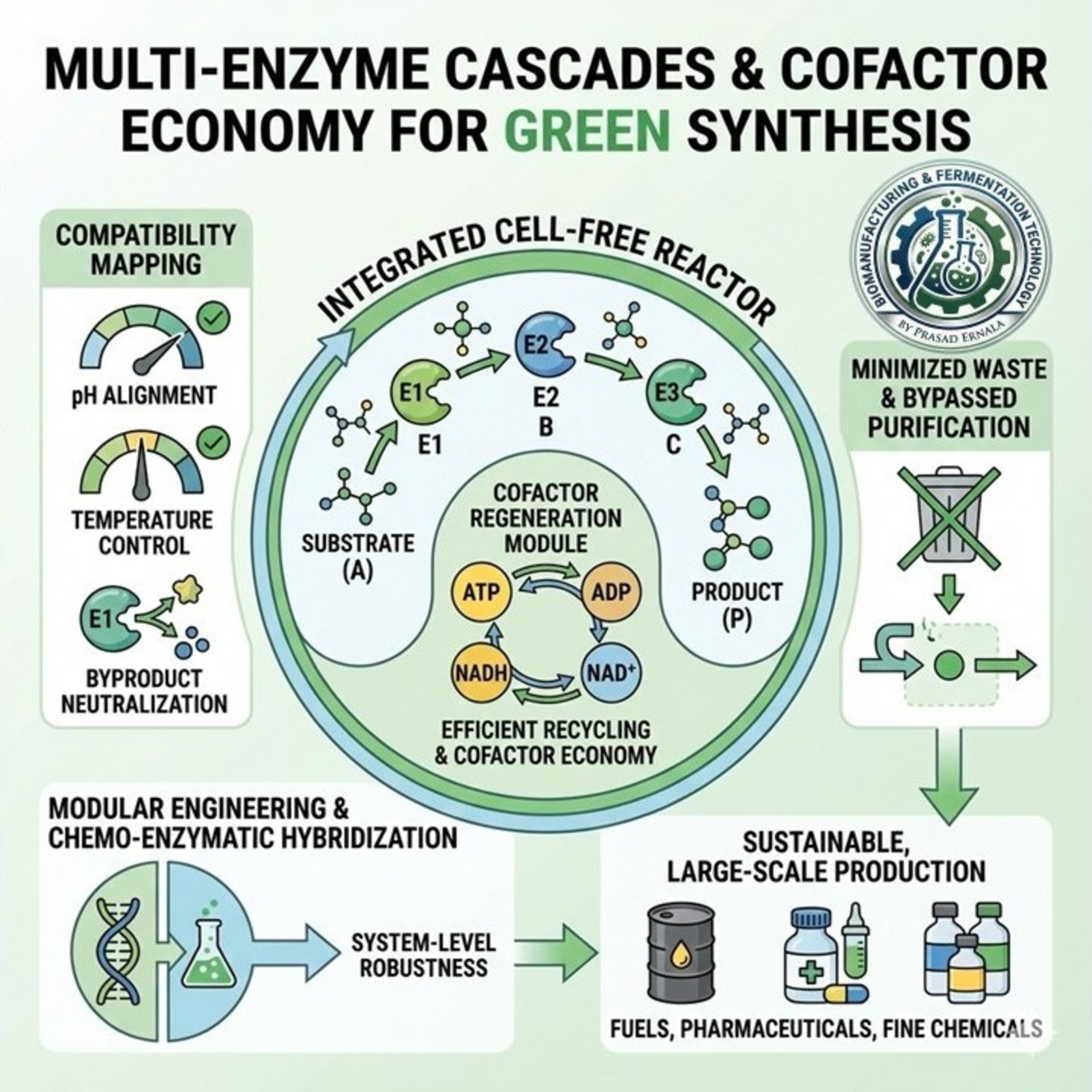 Multi‑Enzyme Cascades and Cofactor Economy for Green Synthesis episode artwork